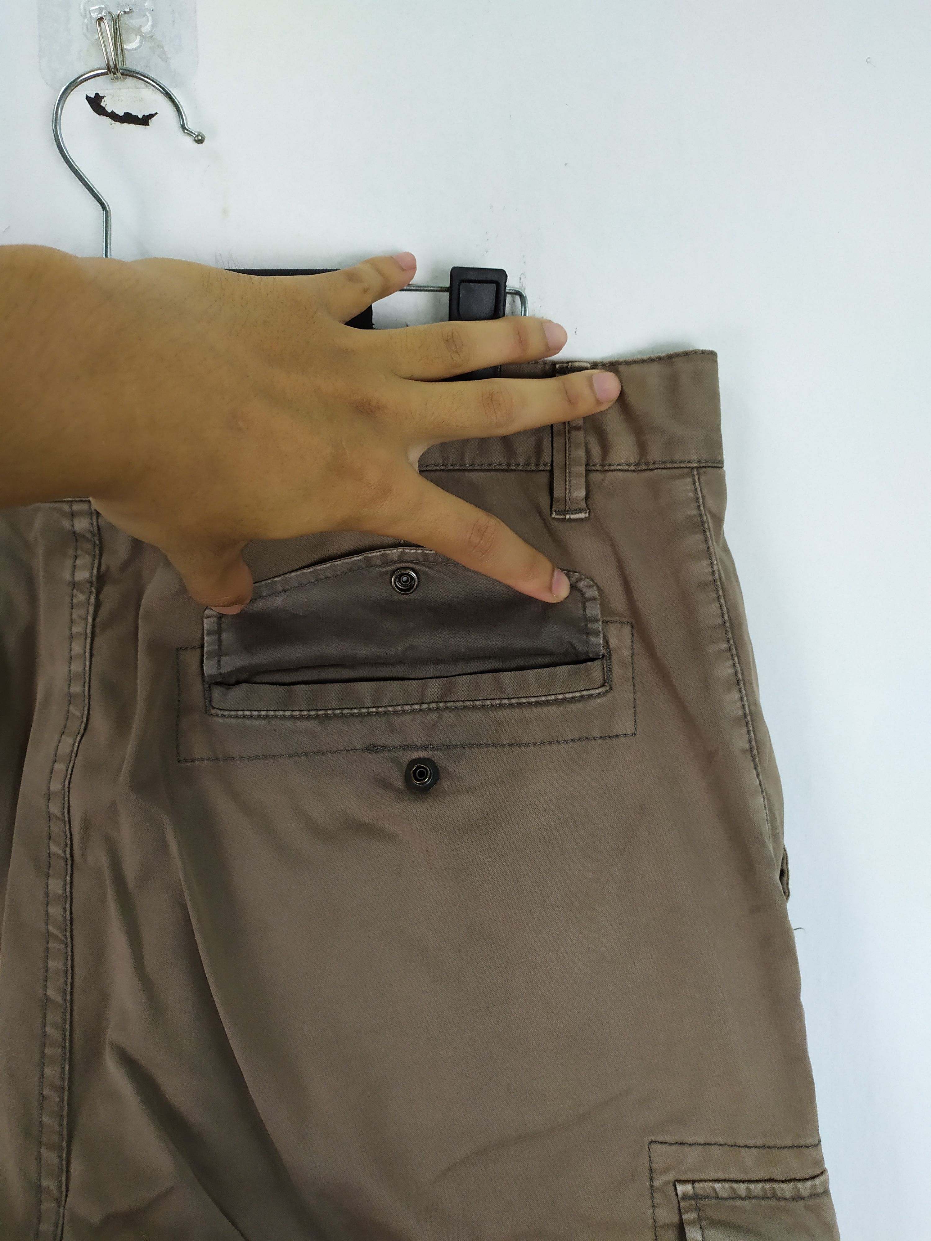 Japanese Brand VINTAGE JAPANESE FADED BROWN CARGO PANTS Size US 30 / EU 46 - 9 Thumbnail