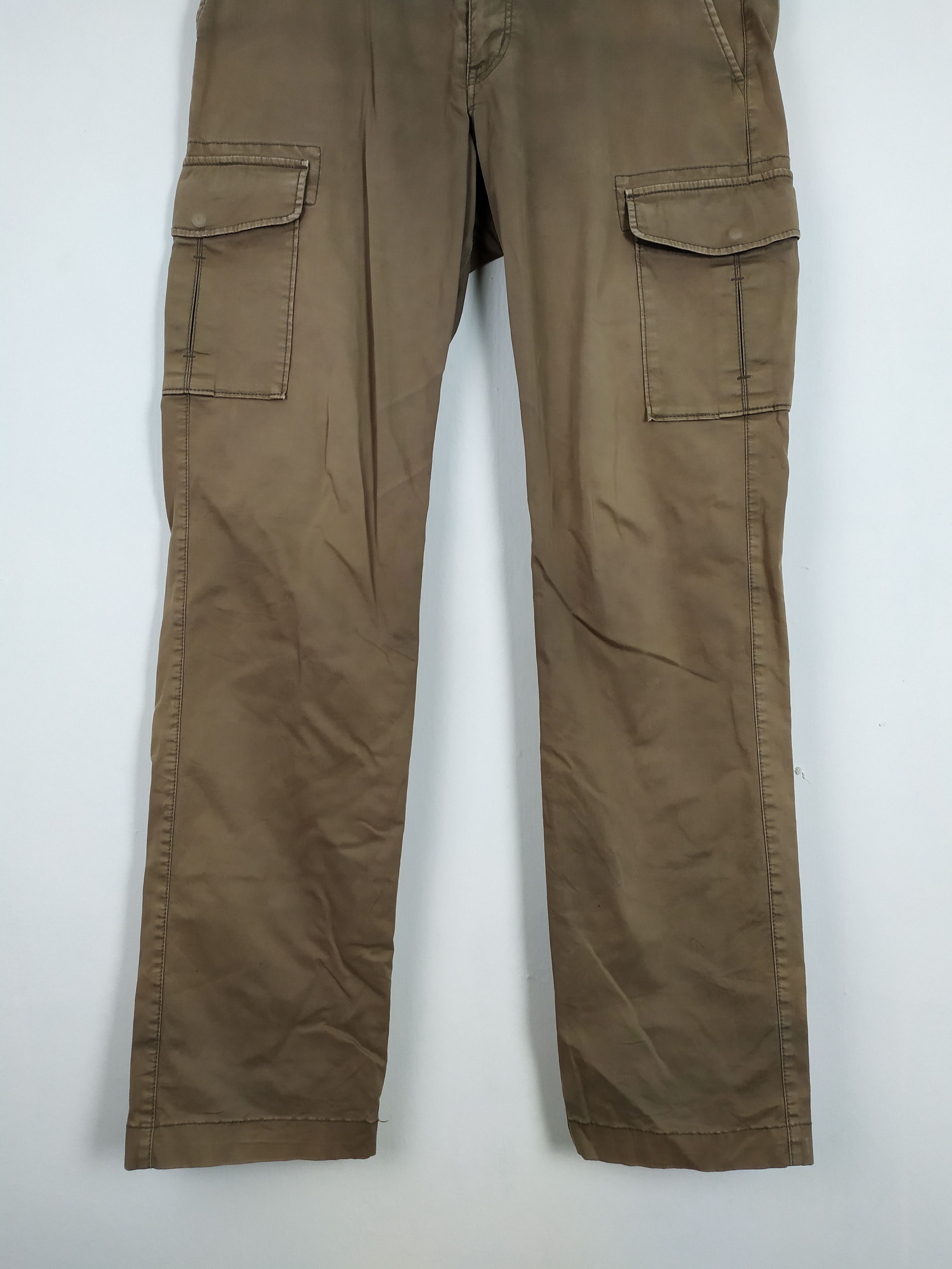 Japanese Brand VINTAGE JAPANESE FADED BROWN CARGO PANTS Size US 30 / EU 46 - 3 Thumbnail