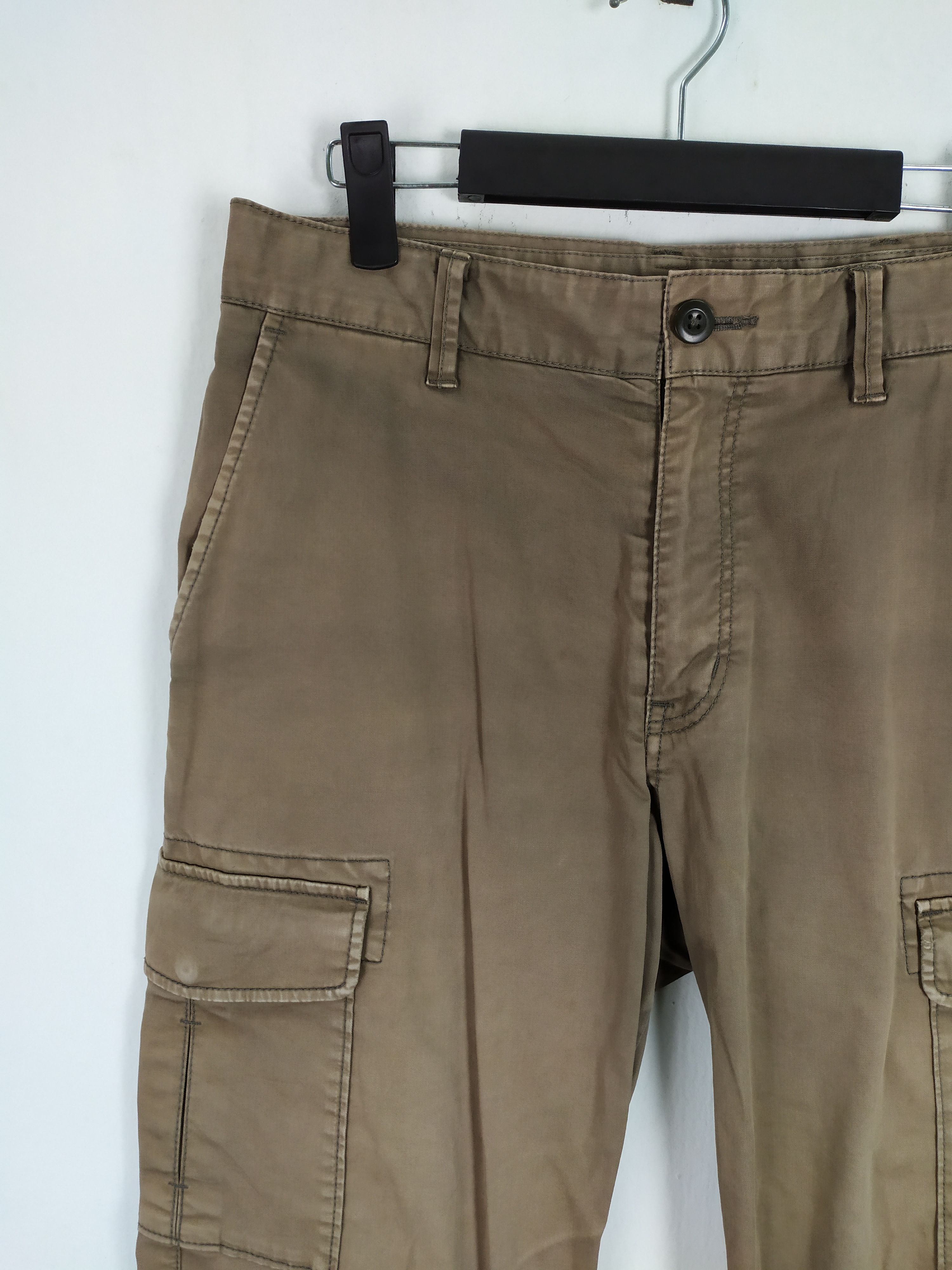 Japanese Brand VINTAGE JAPANESE FADED BROWN CARGO PANTS Size US 30 / EU 46 - 5 Thumbnail