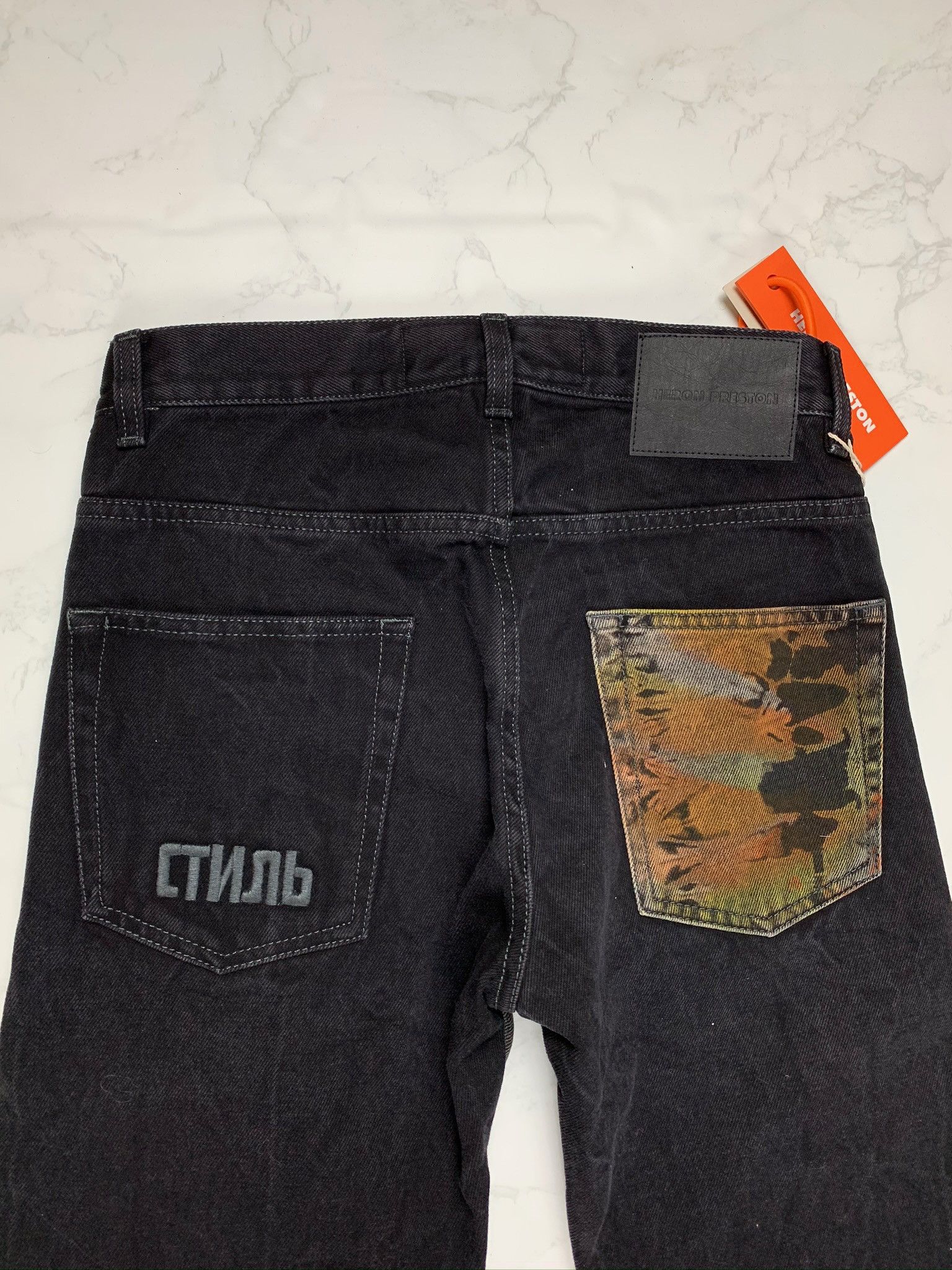 Heron Preston 🔥65% OFF🔥 [SALE] Heron Preston Tye Dye Black Denim Jeans Size US 27 - 16 Thumbnail