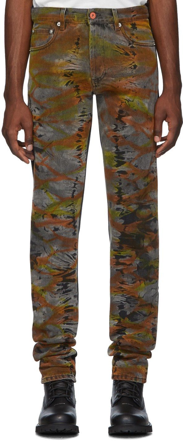 Heron Preston 🔥65% OFF🔥 [SALE] Heron Preston Tye Dye Black Denim Jeans Size US 27 - 1 Thumbnail