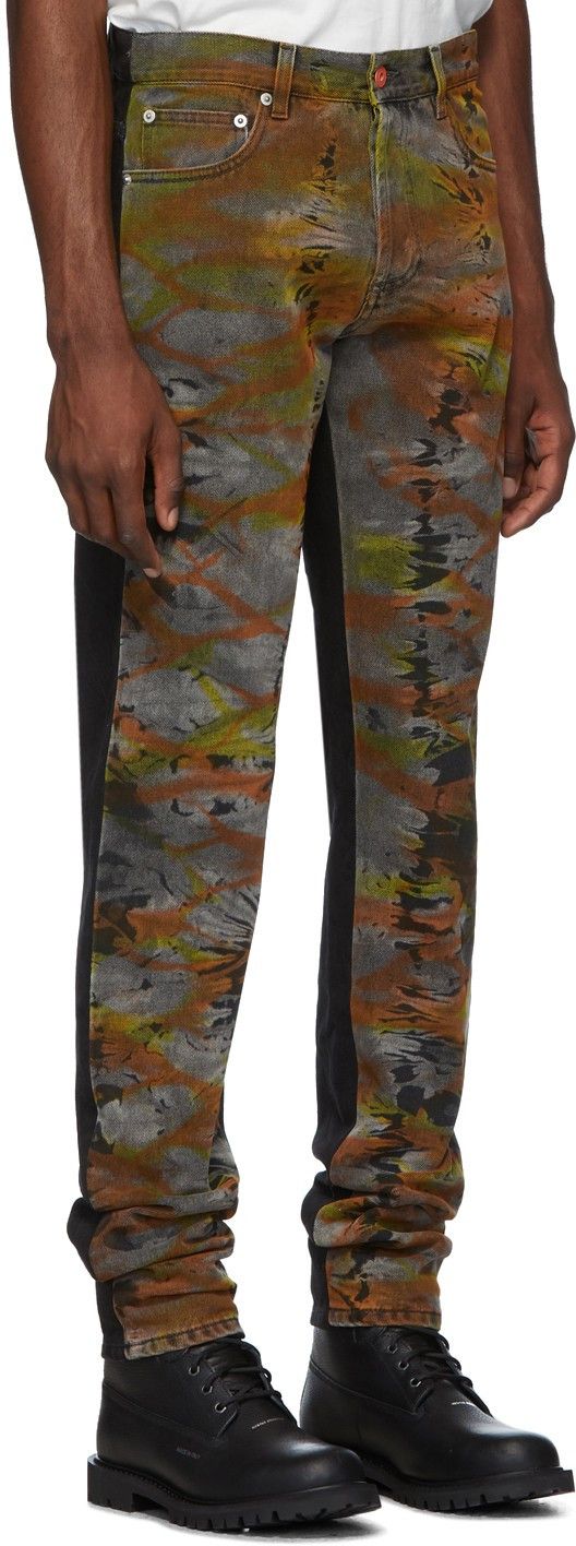 Heron Preston 🔥65% OFF🔥 [SALE] Heron Preston Tye Dye Black Denim Jeans Size US 27 - 4 Thumbnail