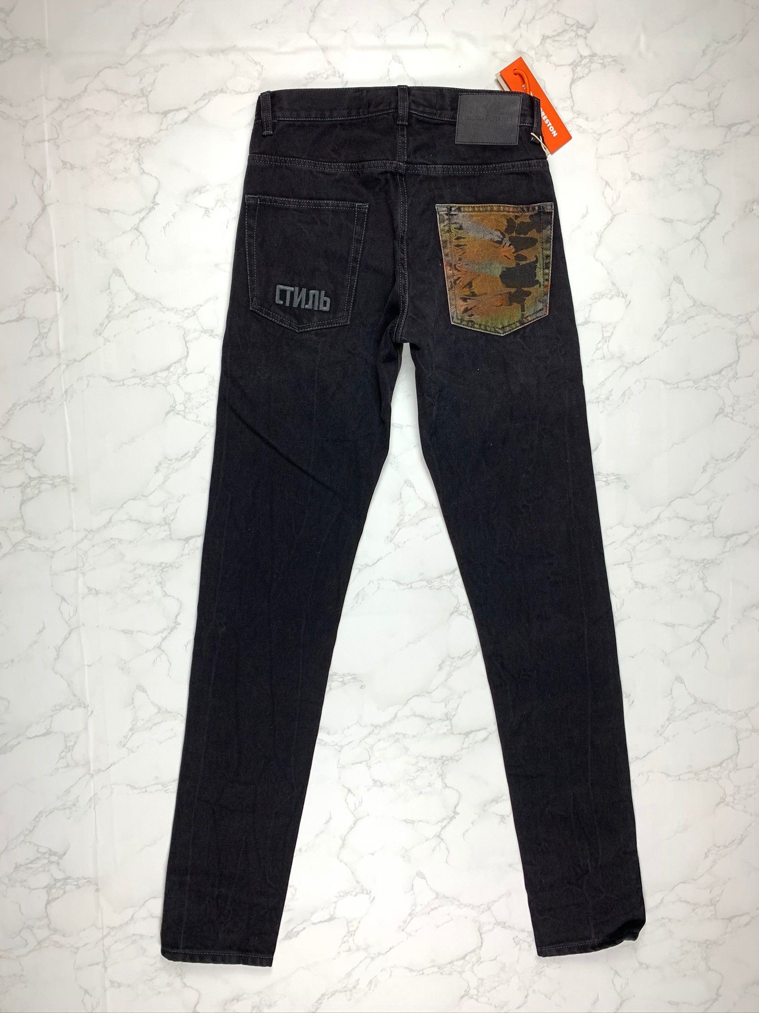 Heron Preston 🔥65% OFF🔥 [SALE] Heron Preston Tye Dye Black Denim Jeans Size US 27 - 15 Thumbnail