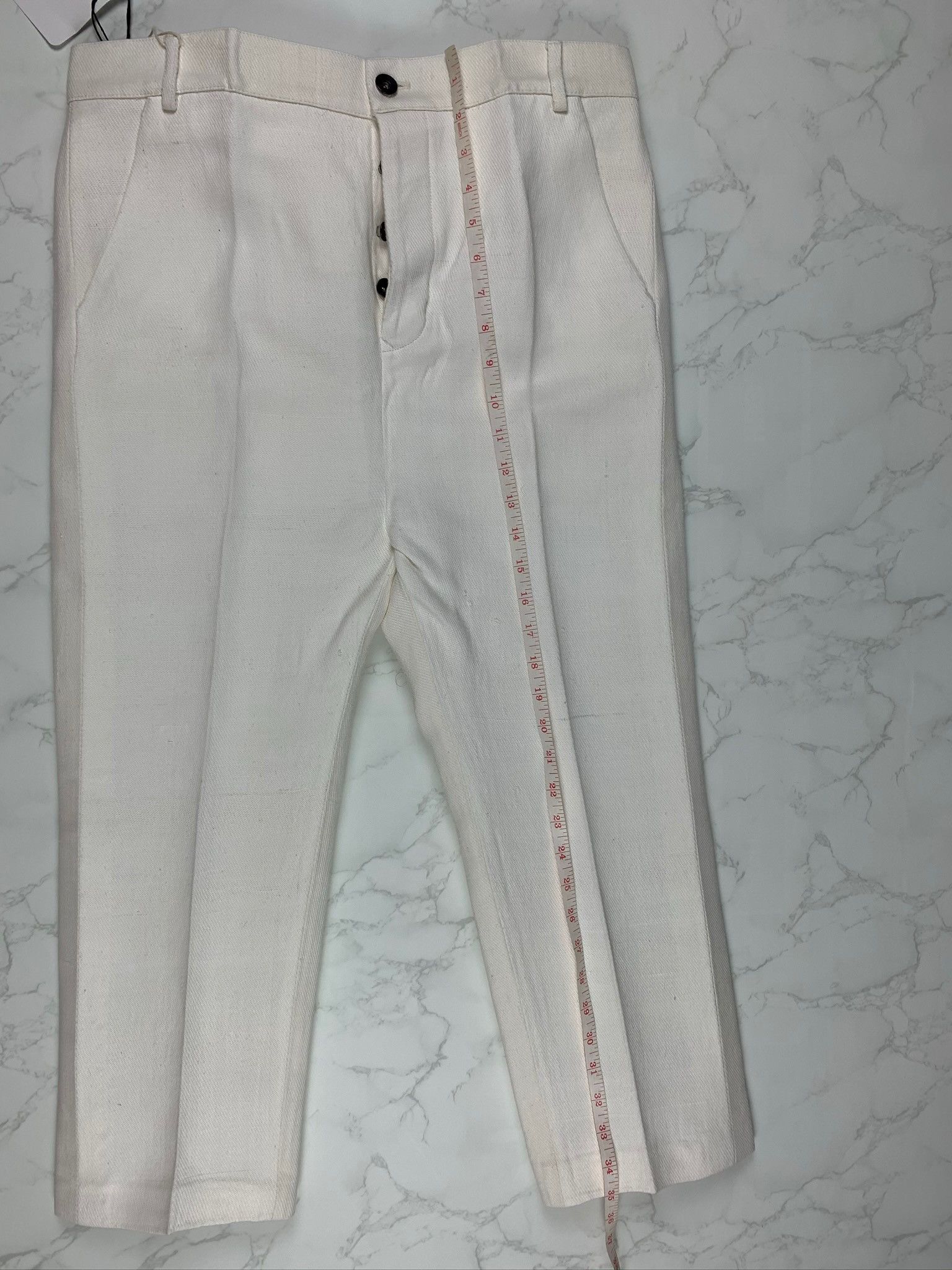 Rick Owens 🔥70% OFF🔥 [SALE] Rick Owens Bolans Natural Cropped Pants Size US 32 / EU 48 - 5 Thumbnail