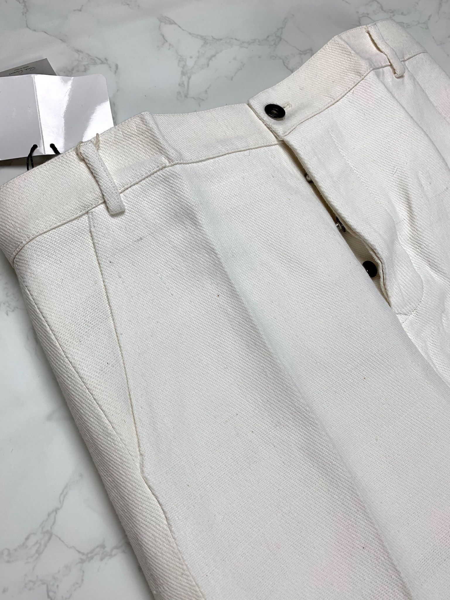 Rick Owens 🔥70% OFF🔥 [SALE] Rick Owens Bolans Natural Cropped Pants Size US 32 / EU 48 - 7 Thumbnail