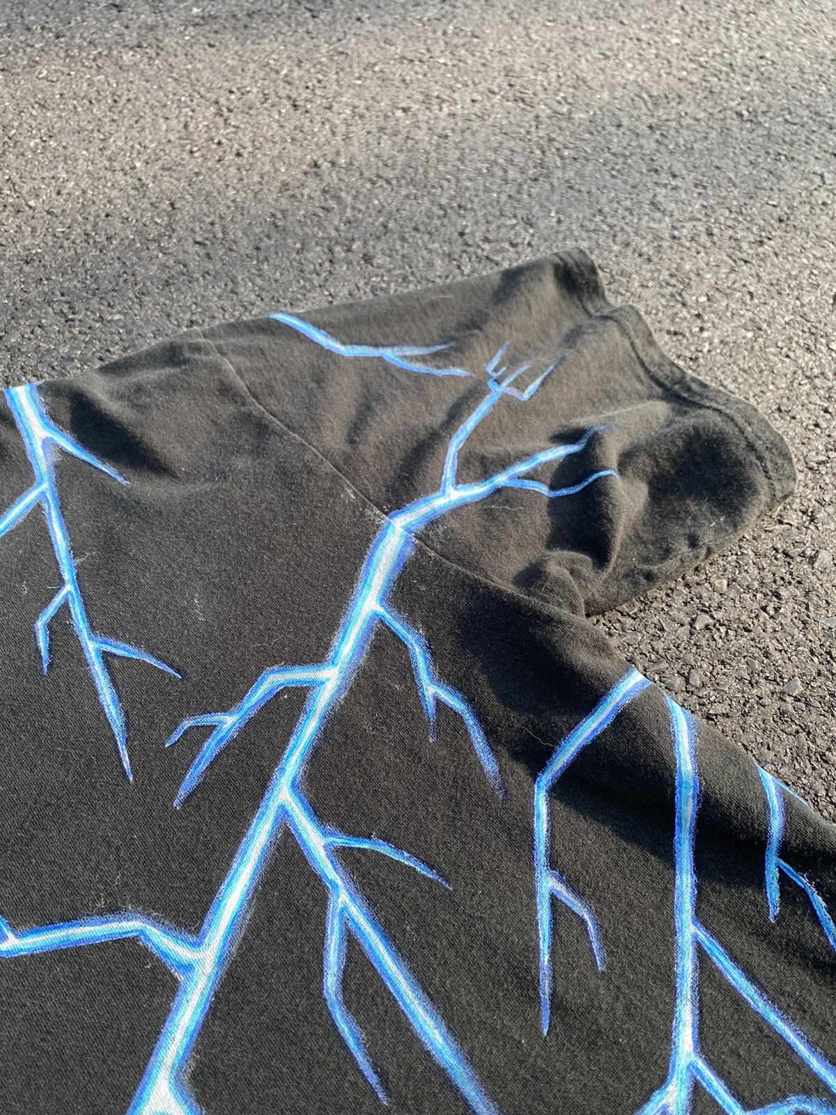 Nike × Vintage Reworked Vintage Nike Thunder 90s tee Size US XL / EU 56 / 4 - 3 Thumbnail