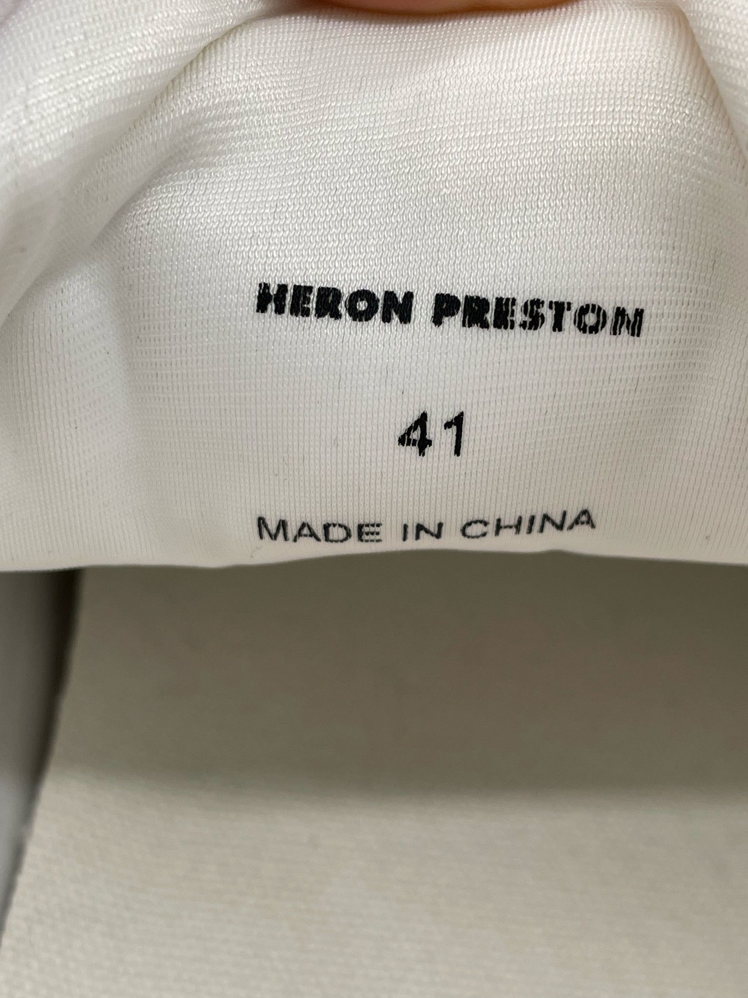 Heron Preston 🔥65% OFF🔥 [SALE] Heron Preston Security White Sneakers Size US 8 / EU 41 - 8 Thumbnail