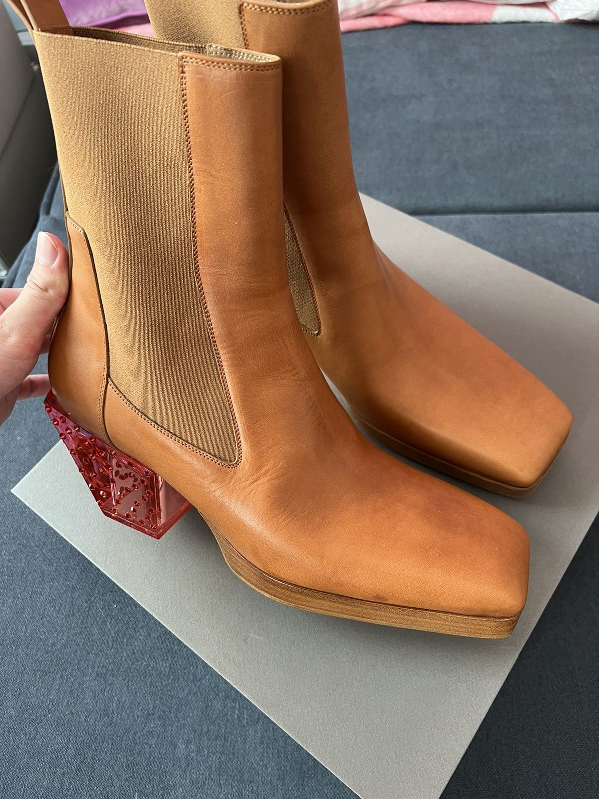 Rick Owens DELETE IN 2 DAYS SAMPLE 1o1 Crazy rare CLEAR SOLE BOOTS Size US 11 / EU 44 - 4 Thumbnail