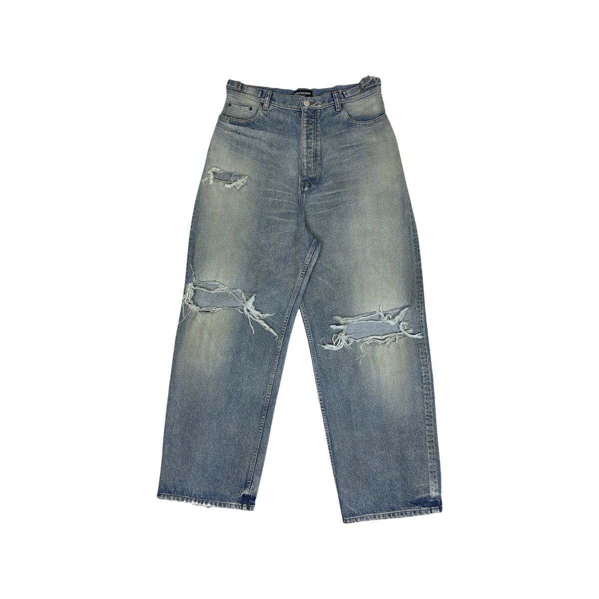 Balenciaga Balenciaga SS22 oversized distressed denim Size US 33 - 1 Thumbnail