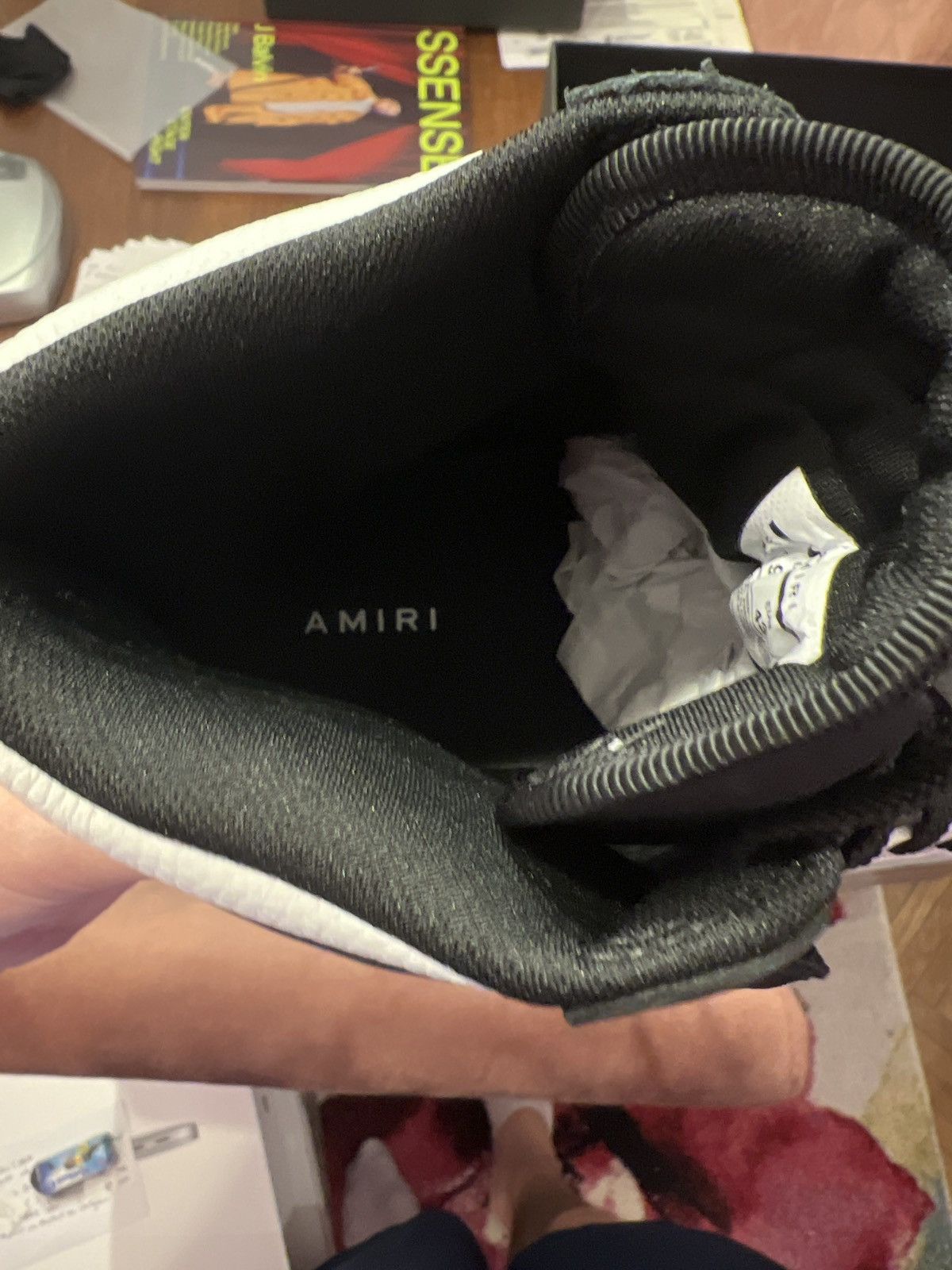 Amiri Amiri SKEL-HI black white sneaker Size US 10 / EU 43 - 10 Thumbnail