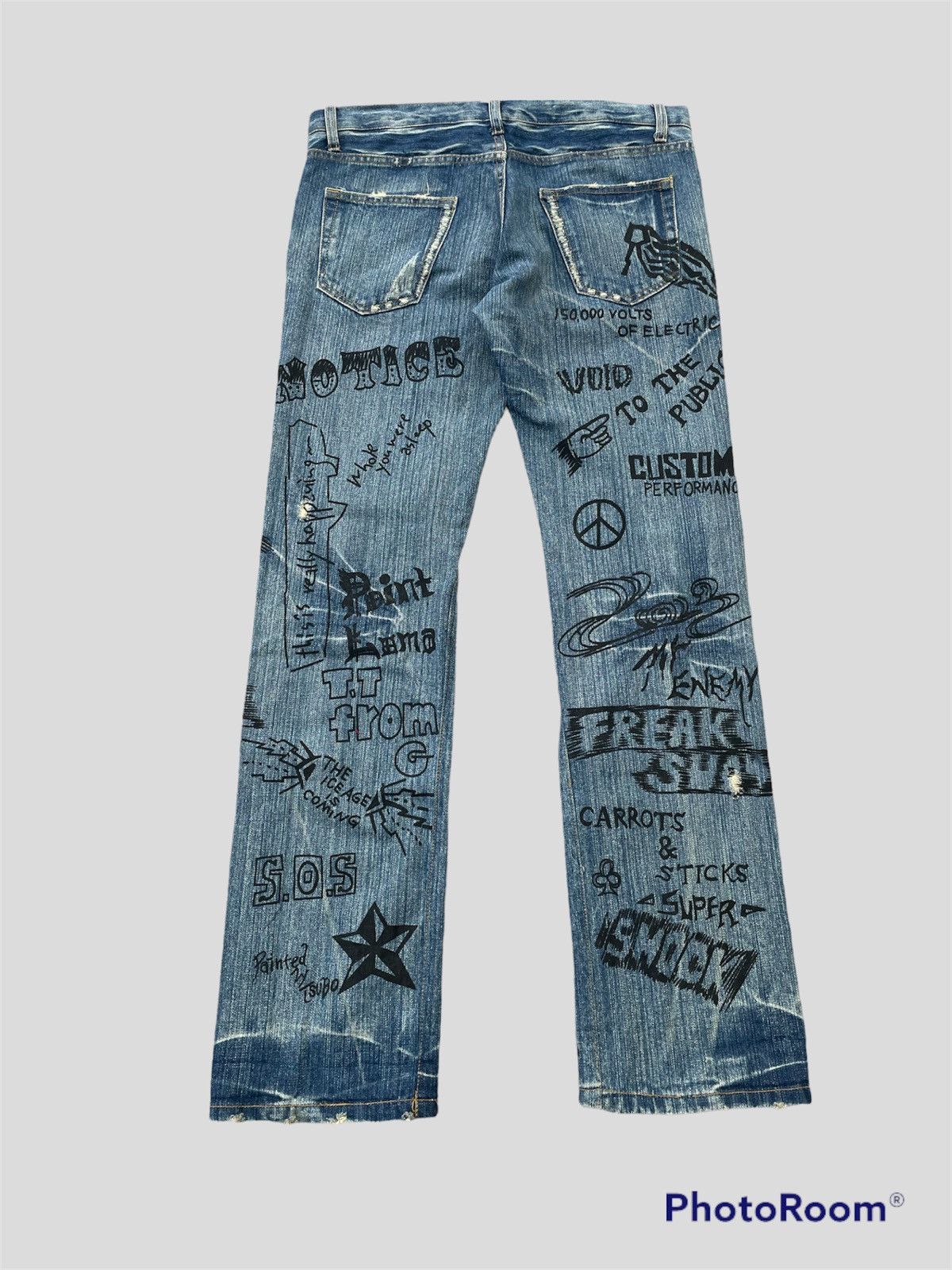 Hysteric Glamour Rare Vintage Distressed Punk Seditionaries Jeans Size US 34 / EU 50 - 2 Thumbnail