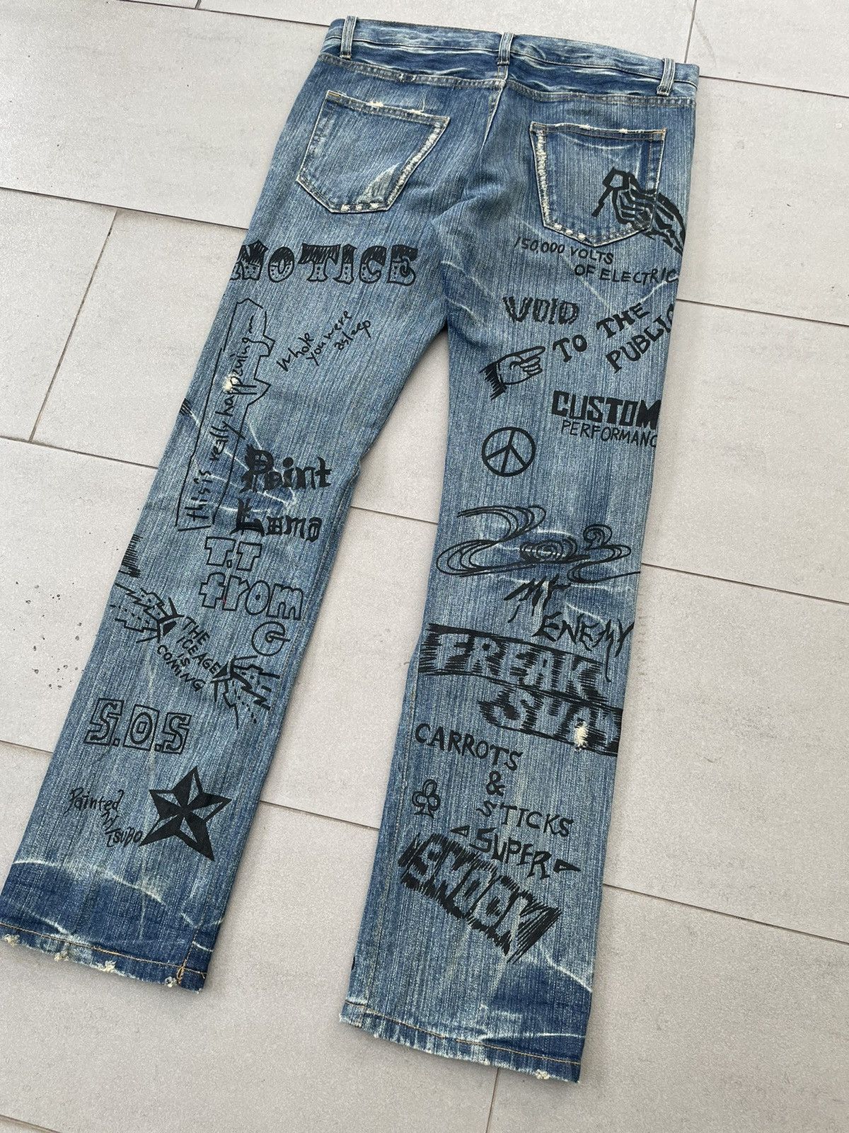 Hysteric Glamour Rare Vintage Distressed Punk Seditionaries Jeans Size US 34 / EU 50 - 5 Thumbnail