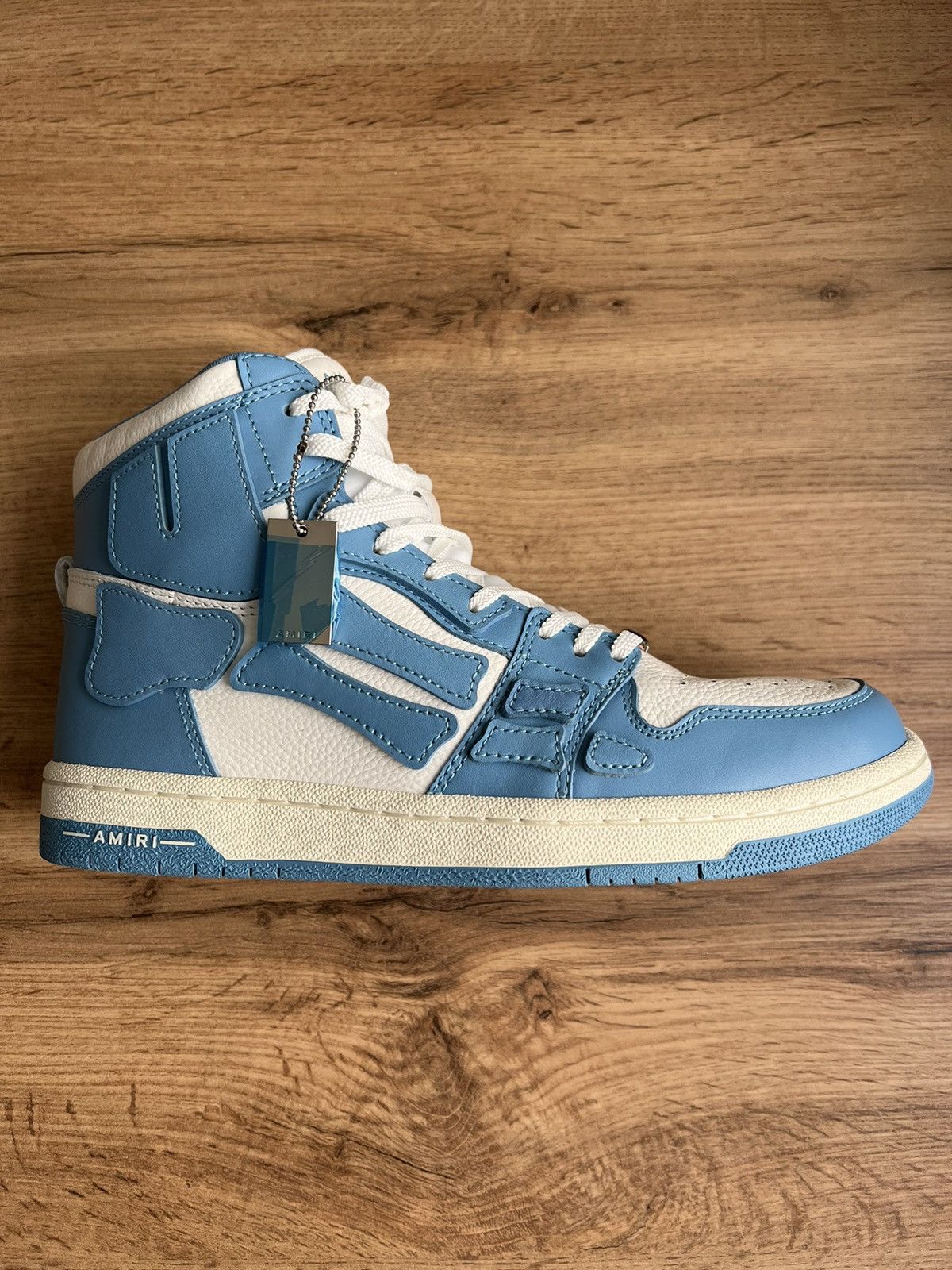 Amiri Amiri SKEL-HI white blue sneaker Size US 8 / EU 41 - 4 Thumbnail