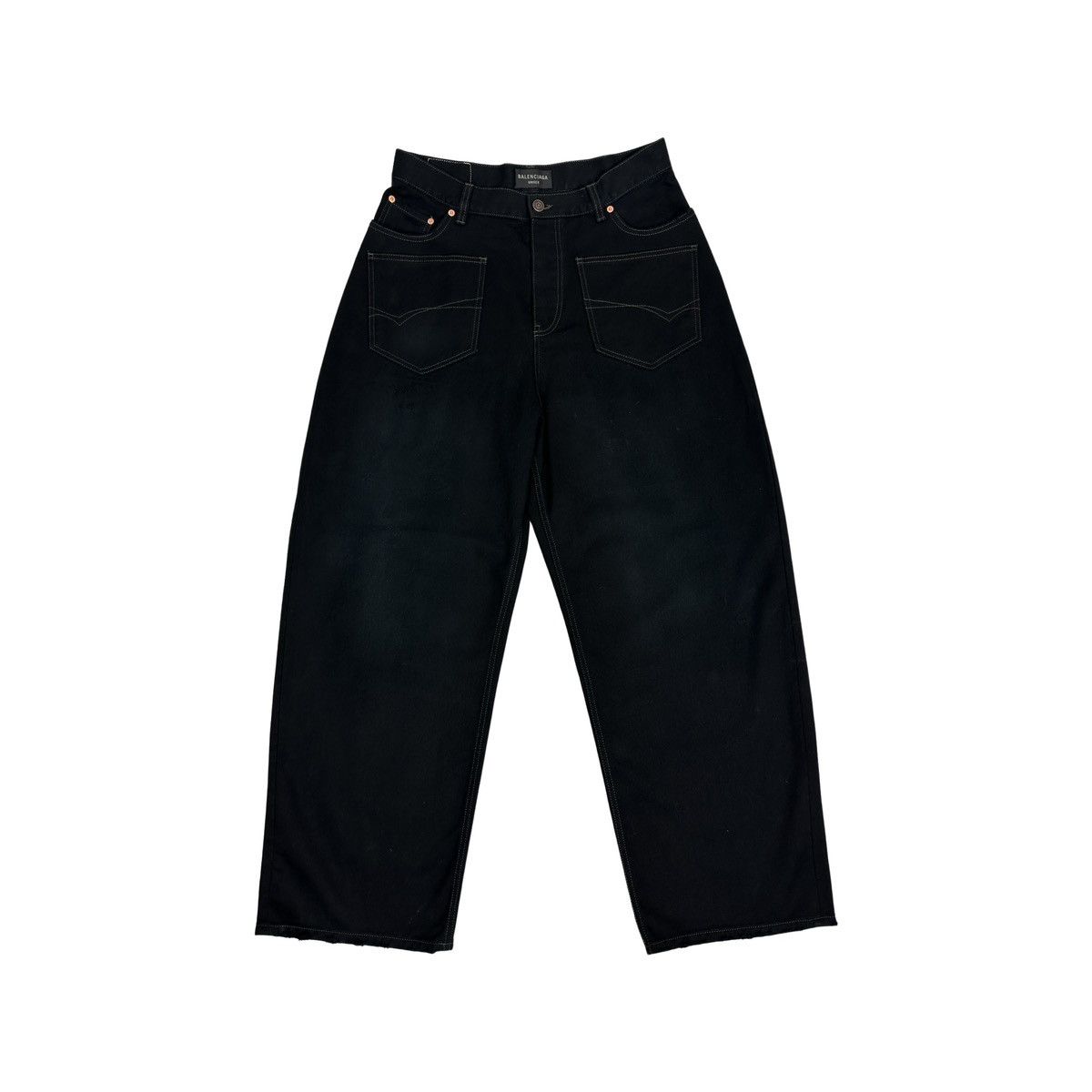 Balenciaga Balenciaga SS22 matte black oversized denim Size US 32 / EU 48 - 1 Thumbnail
