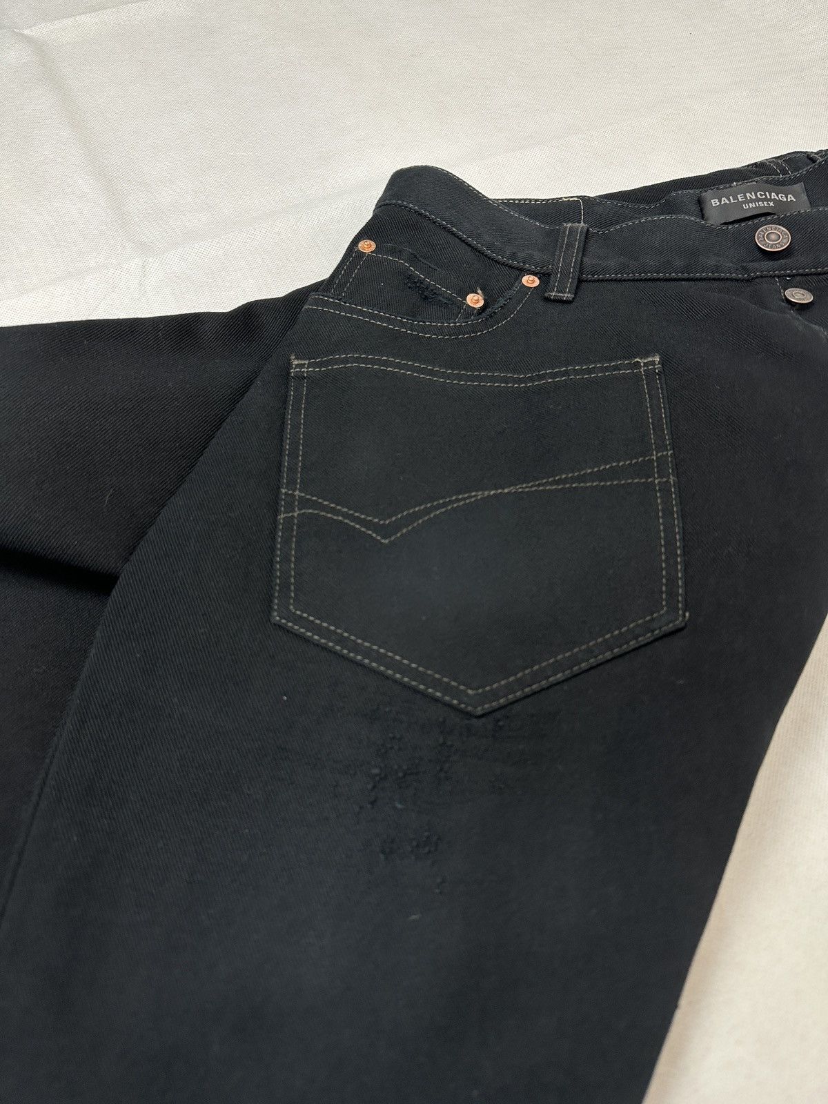 Balenciaga Balenciaga SS22 matte black oversized denim Size US 32 / EU 48 - 6 Thumbnail