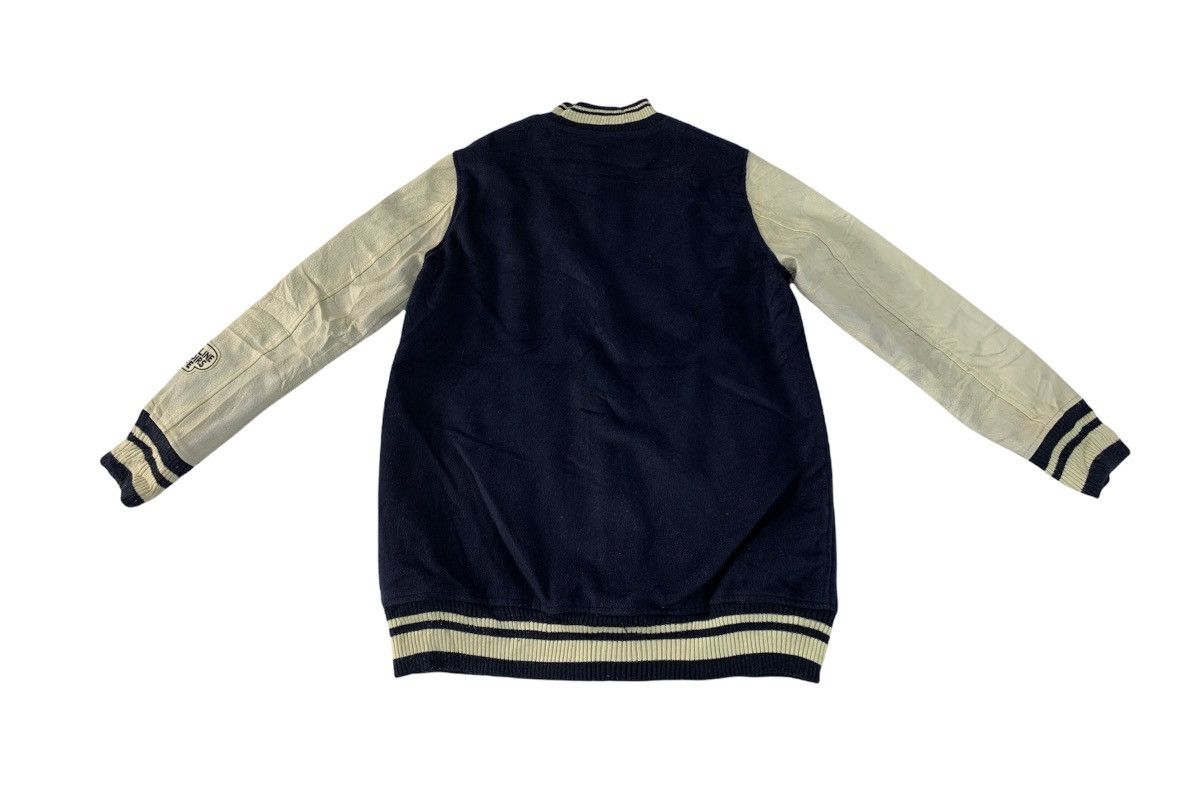 Japanese Brand Rivet & Surge 2nd Cafe Crew Leather Sleeve Varsity Jacket Size M / US 6-8 / IT 42-44 - 6 Thumbnail