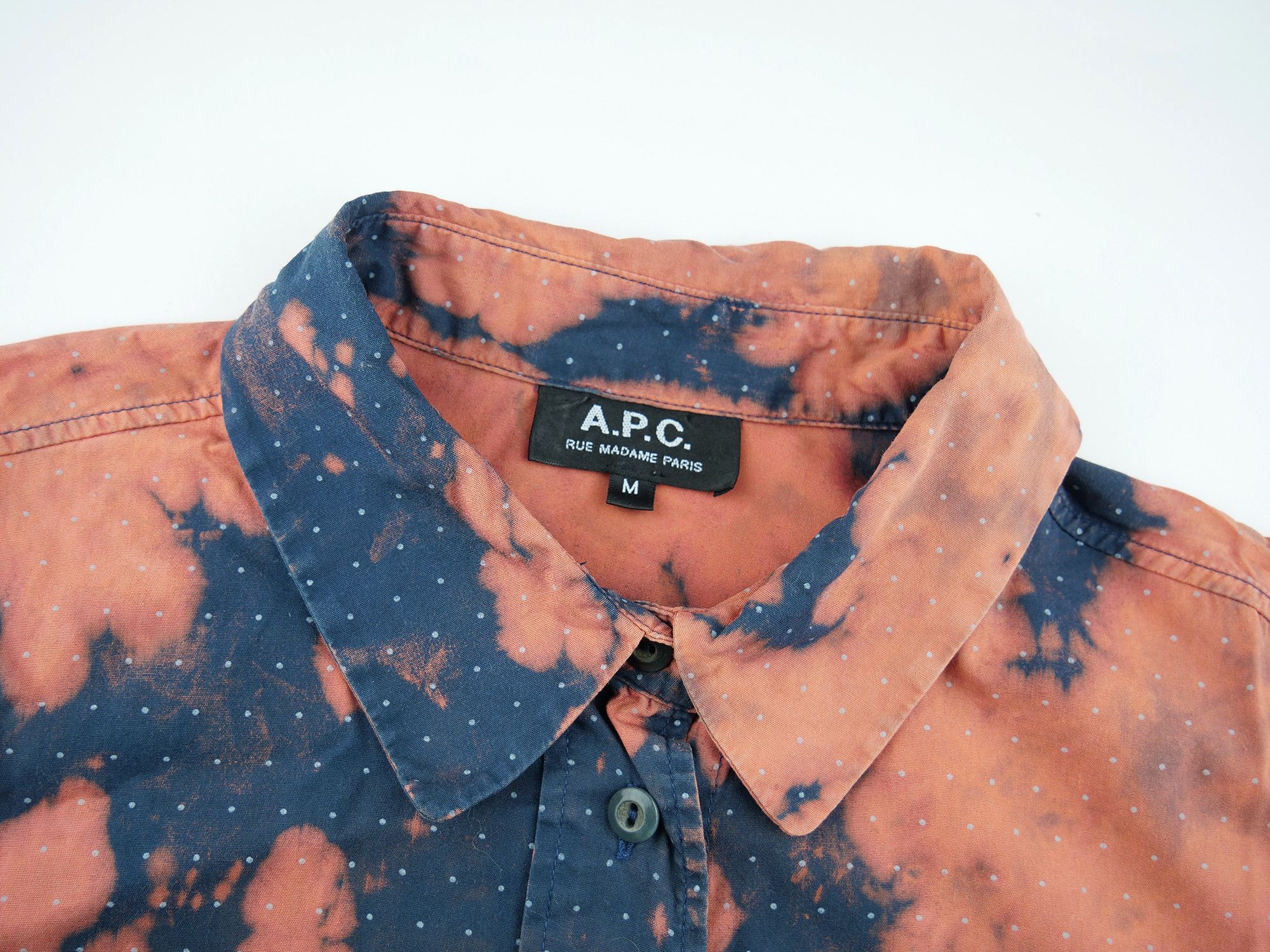 A.P.C. A.P.C. Rue Madame Paris tie dye womens shirt Size M / US 6-8 / IT 42-44 - 3 Thumbnail
