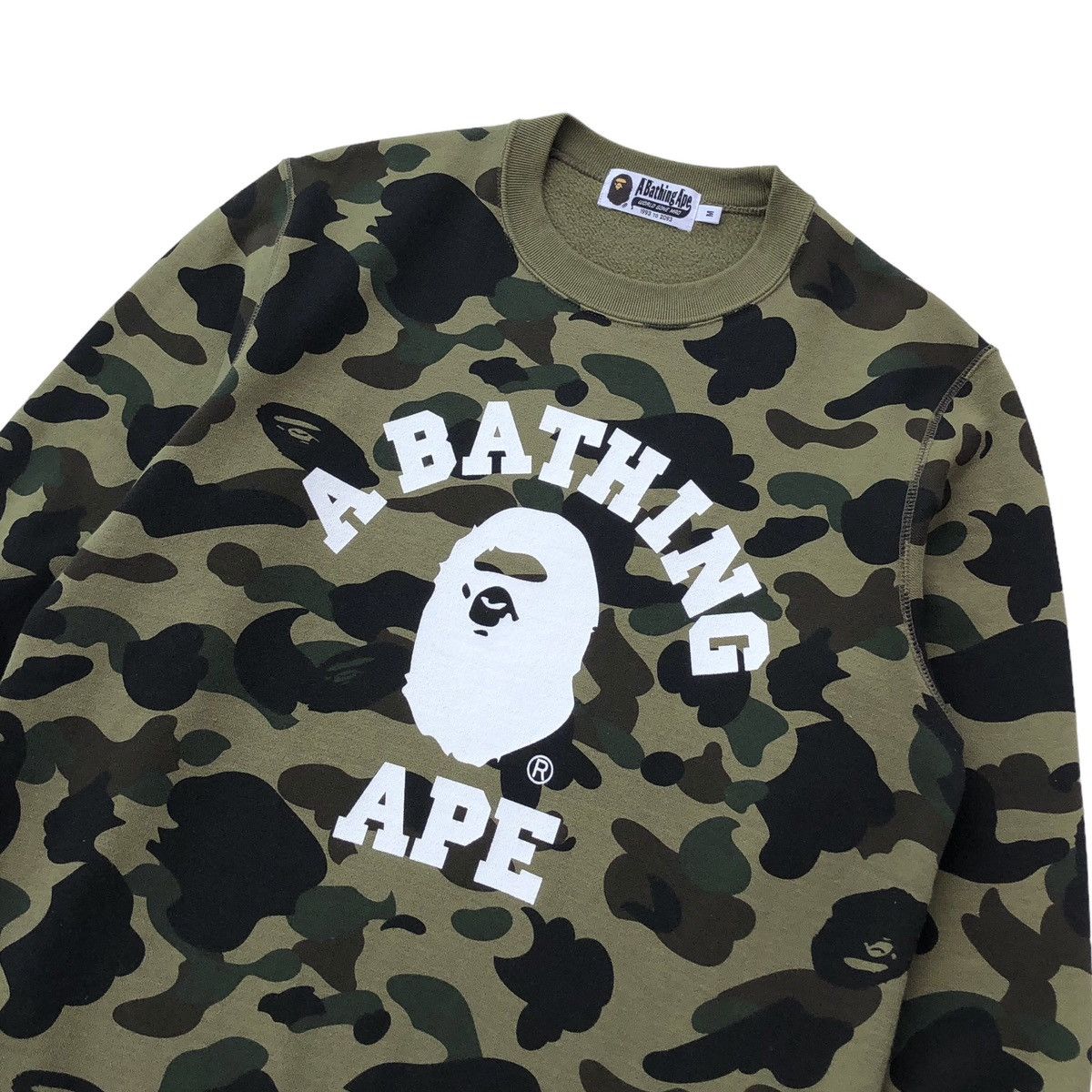 Bape 1st Camo College Crewneck Size US M / EU 48-50 / 2 - 5 Thumbnail