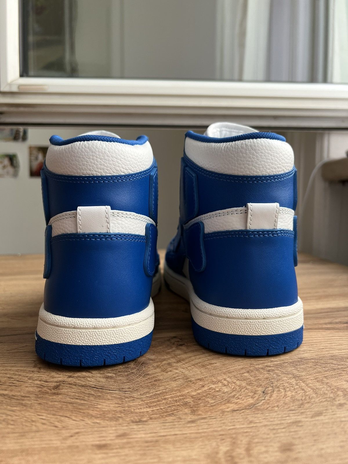 Amiri AMIRI WHITE/ BLUE SKEL HI SNEAKER Size US 7 / EU 40 - 7 Thumbnail