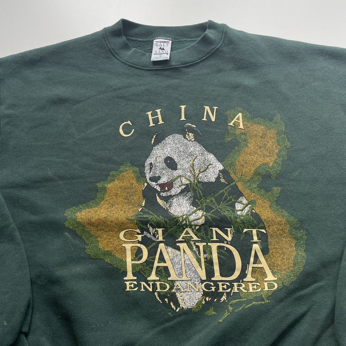 Vintage Vintage 90s China Giant Panda endangered graphic crewneck Size US M / EU 48-50 / 2 - 2 Preview