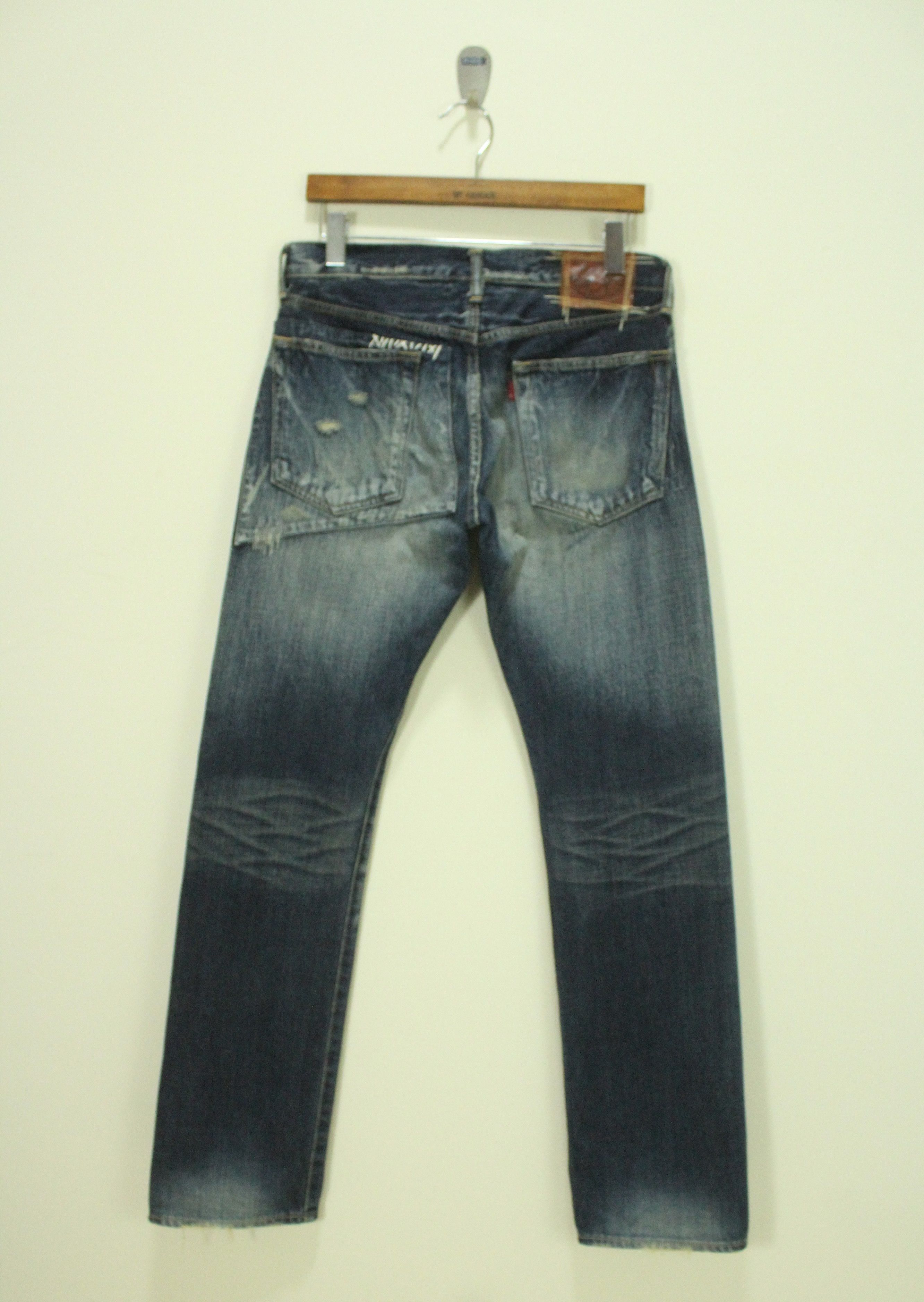 Eternal ETERNAL Denim SASHIKO BORO Patchwork Low Rise Size US 30 / EU 46 - 14 Thumbnail