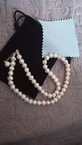 Handmade × Jewelry Natural Freshwater Pearl Chokers Necklace Size ONE SIZE - 4 Thumbnail