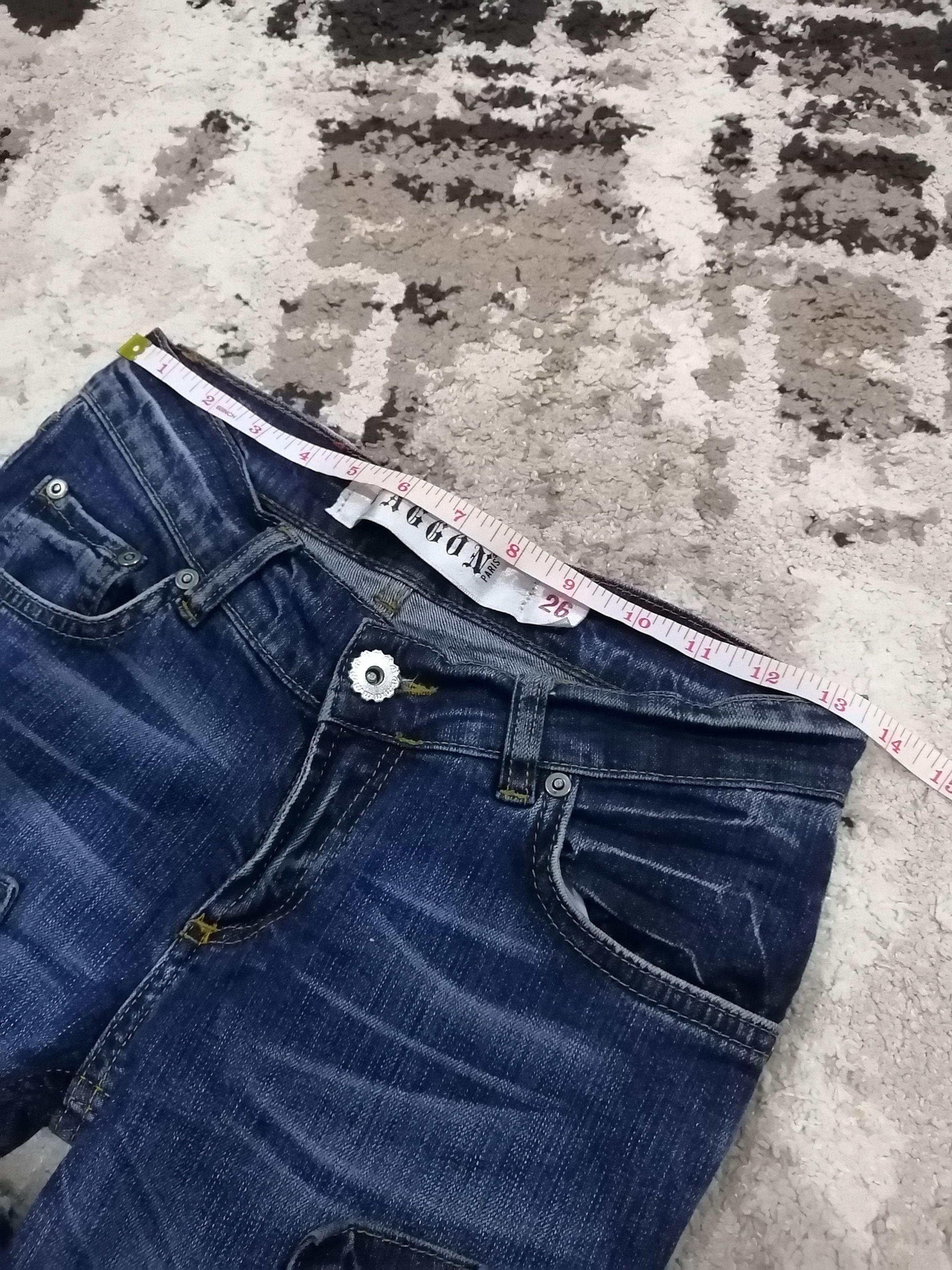 Japanese Brand Vintage Waggon Japan Made For Punk Double Waist Jeans Size 26" / US 2 / IT 38 - 21 Thumbnail