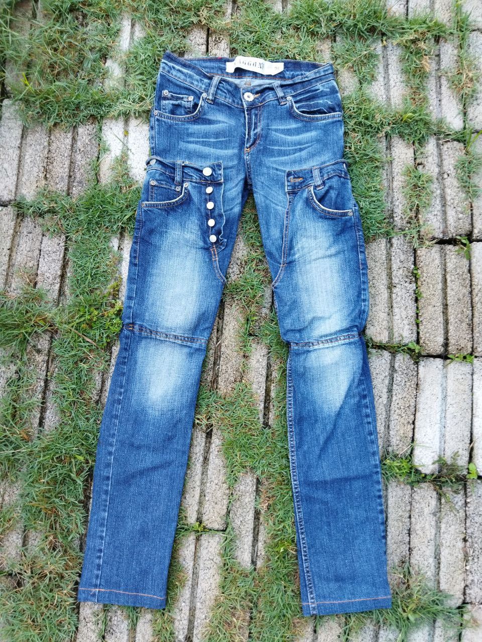 Japanese Brand Vintage Waggon Japan Made For Punk Double Waist Jeans Size 26" / US 2 / IT 38 - 8 Thumbnail