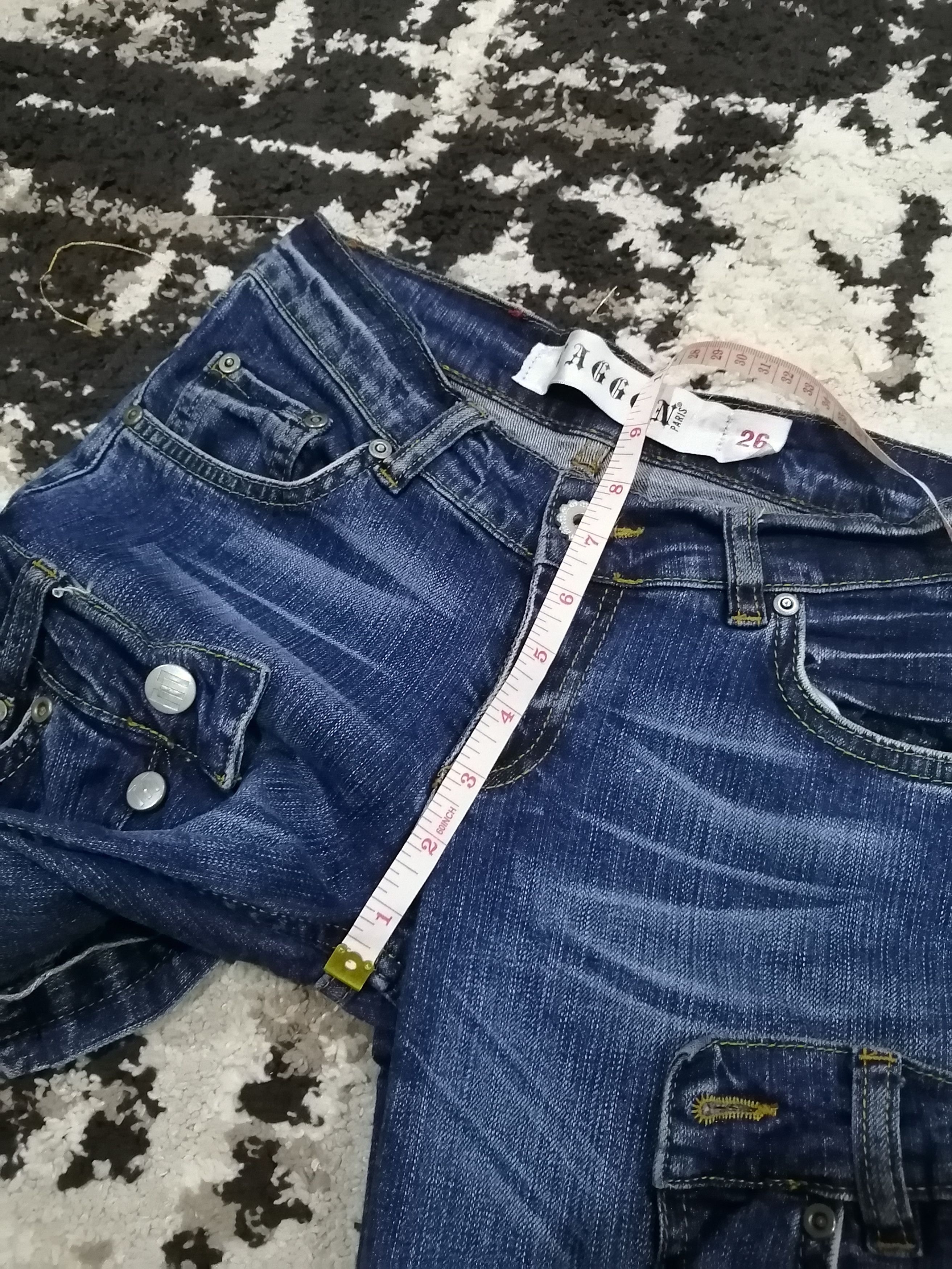 Japanese Brand Vintage Waggon Japan Made For Punk Double Waist Jeans Size 26" / US 2 / IT 38 - 17 Thumbnail
