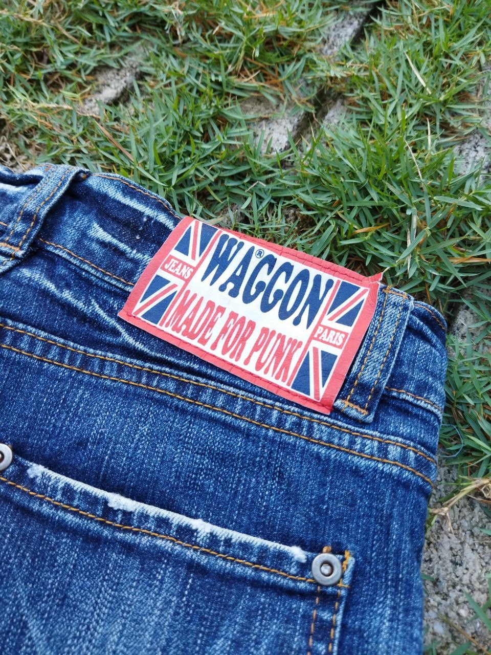 Japanese Brand Vintage Waggon Japan Made For Punk Double Waist Jeans Size 26" / US 2 / IT 38 - 7 Thumbnail