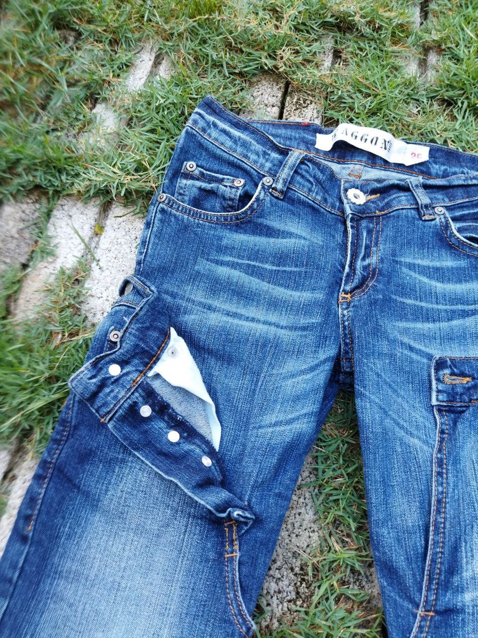 Japanese Brand Vintage Waggon Japan Made For Punk Double Waist Jeans Size 26" / US 2 / IT 38 - 12 Thumbnail