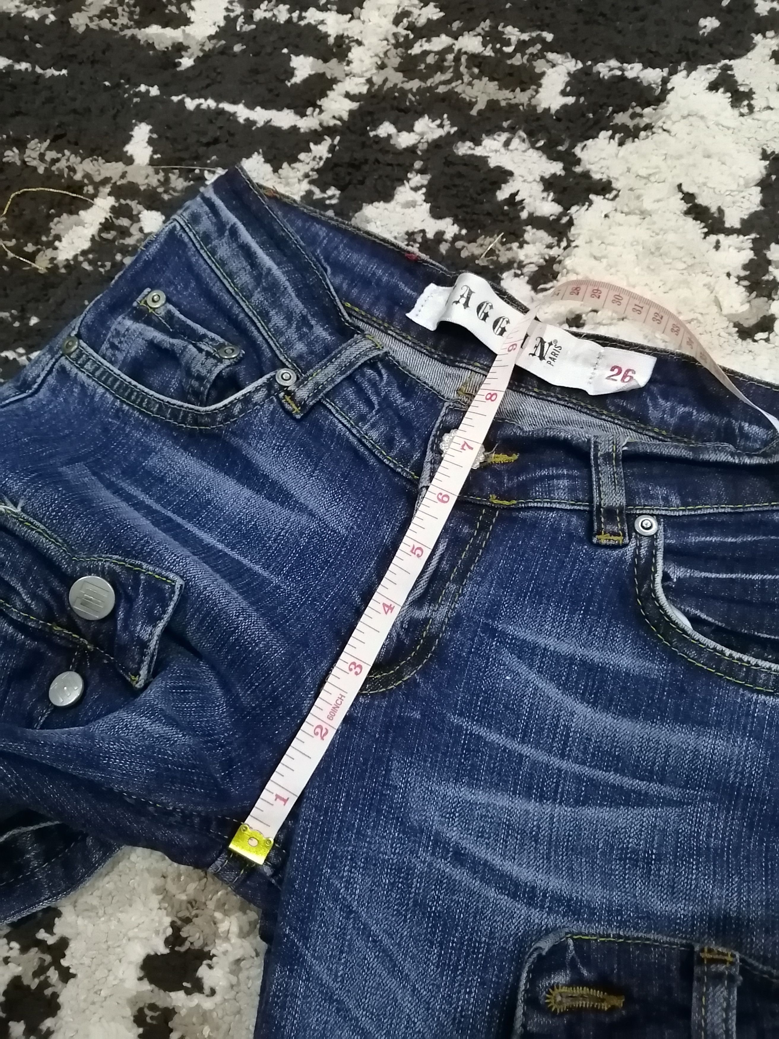 Japanese Brand Vintage Waggon Japan Made For Punk Double Waist Jeans Size 26" / US 2 / IT 38 - 16 Thumbnail