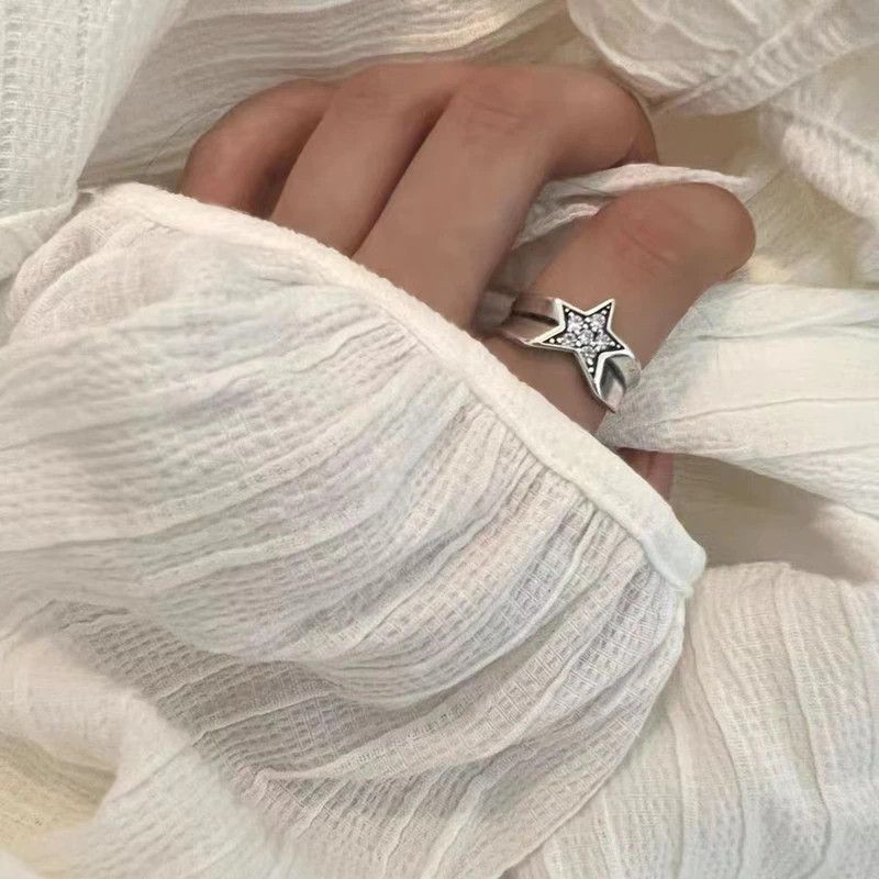 Handmade Star Resizable Rings Size ONE SIZE - 6 Thumbnail