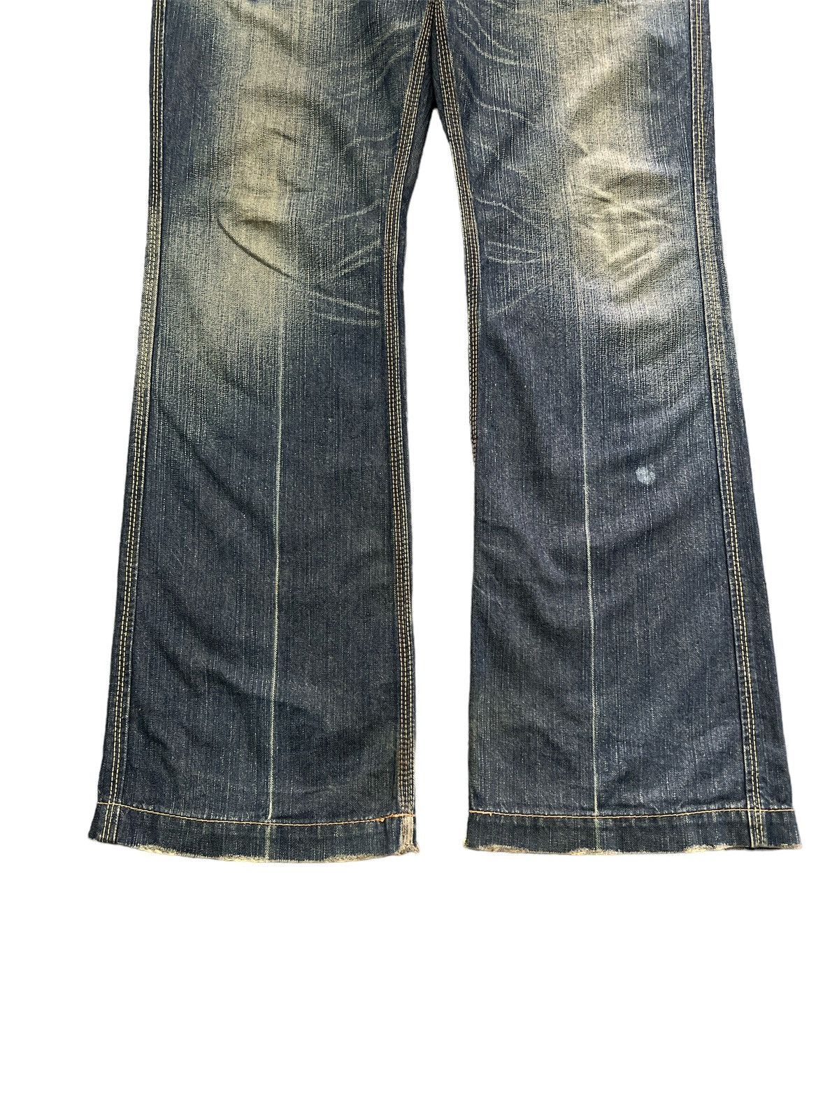 Japanese Brand × Vintage FLARED💥 LIBERTO BUSH PANT STUDDED DISTRESSED DENIM PANT Size US 32 / EU 48 - 3 Thumbnail