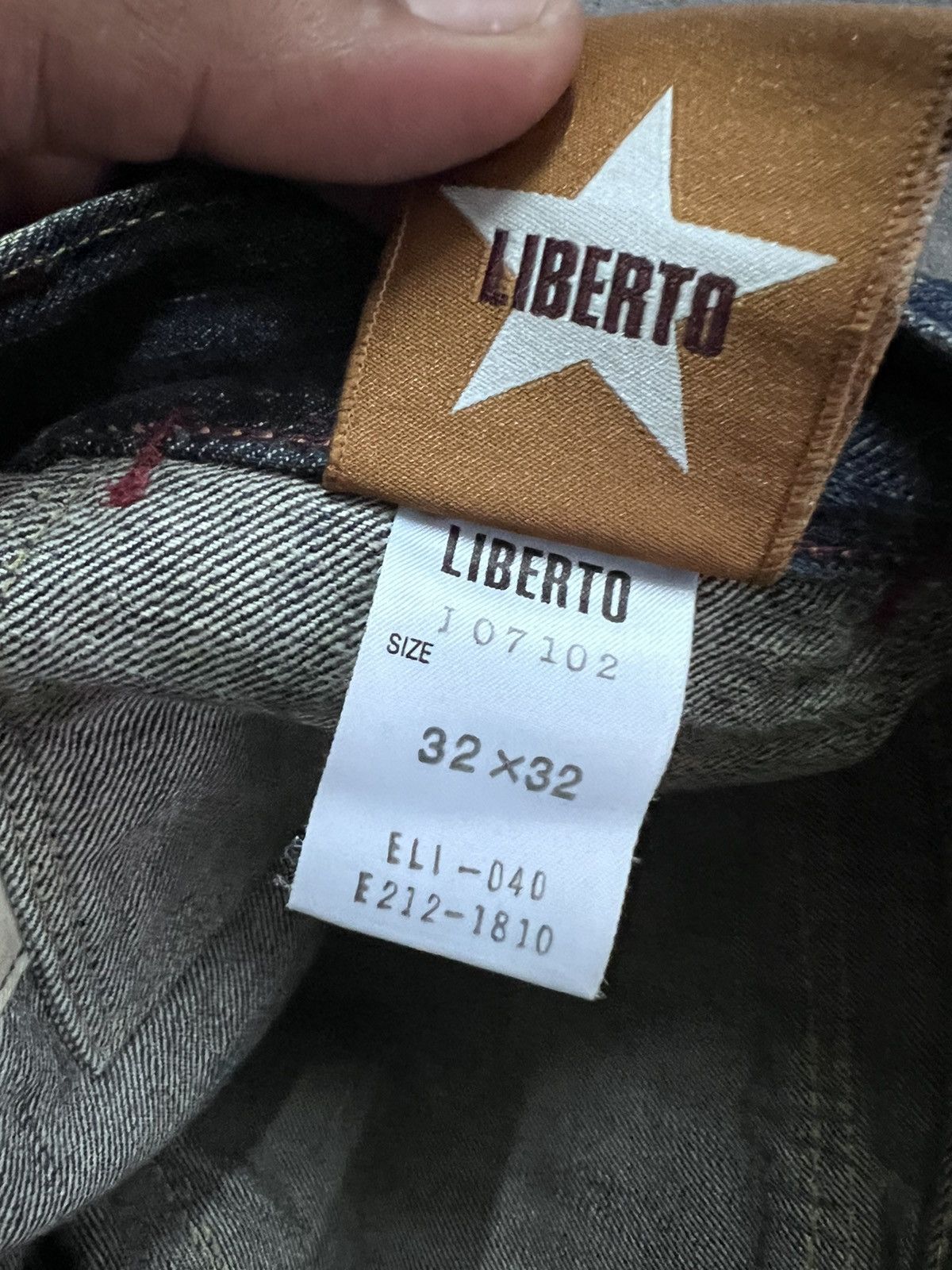 Japanese Brand × Vintage FLARED💥 LIBERTO BUSH PANT STUDDED DISTRESSED DENIM PANT Size US 32 / EU 48 - 11 Thumbnail