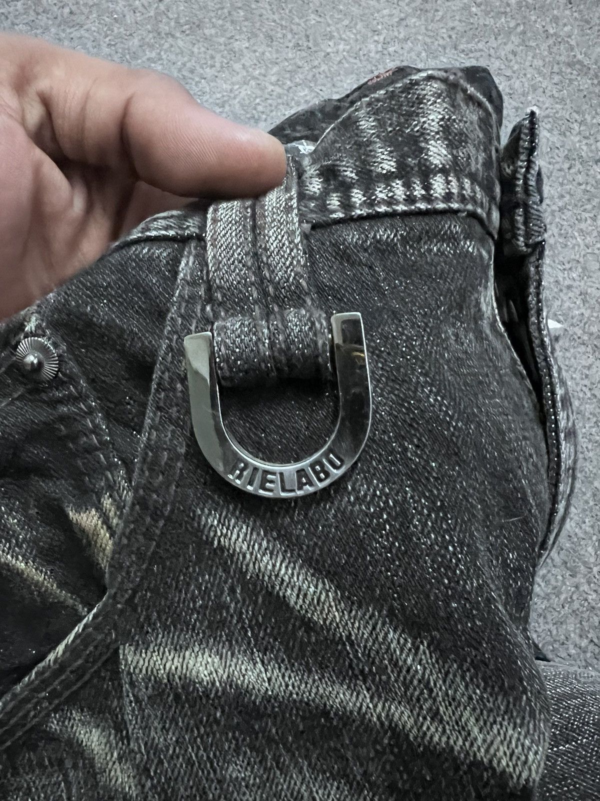 Japanese Brand × Vintage FIRE BLACK FADED DISTRESSED DENIM PANT Size US 32 / EU 48 - 8 Thumbnail