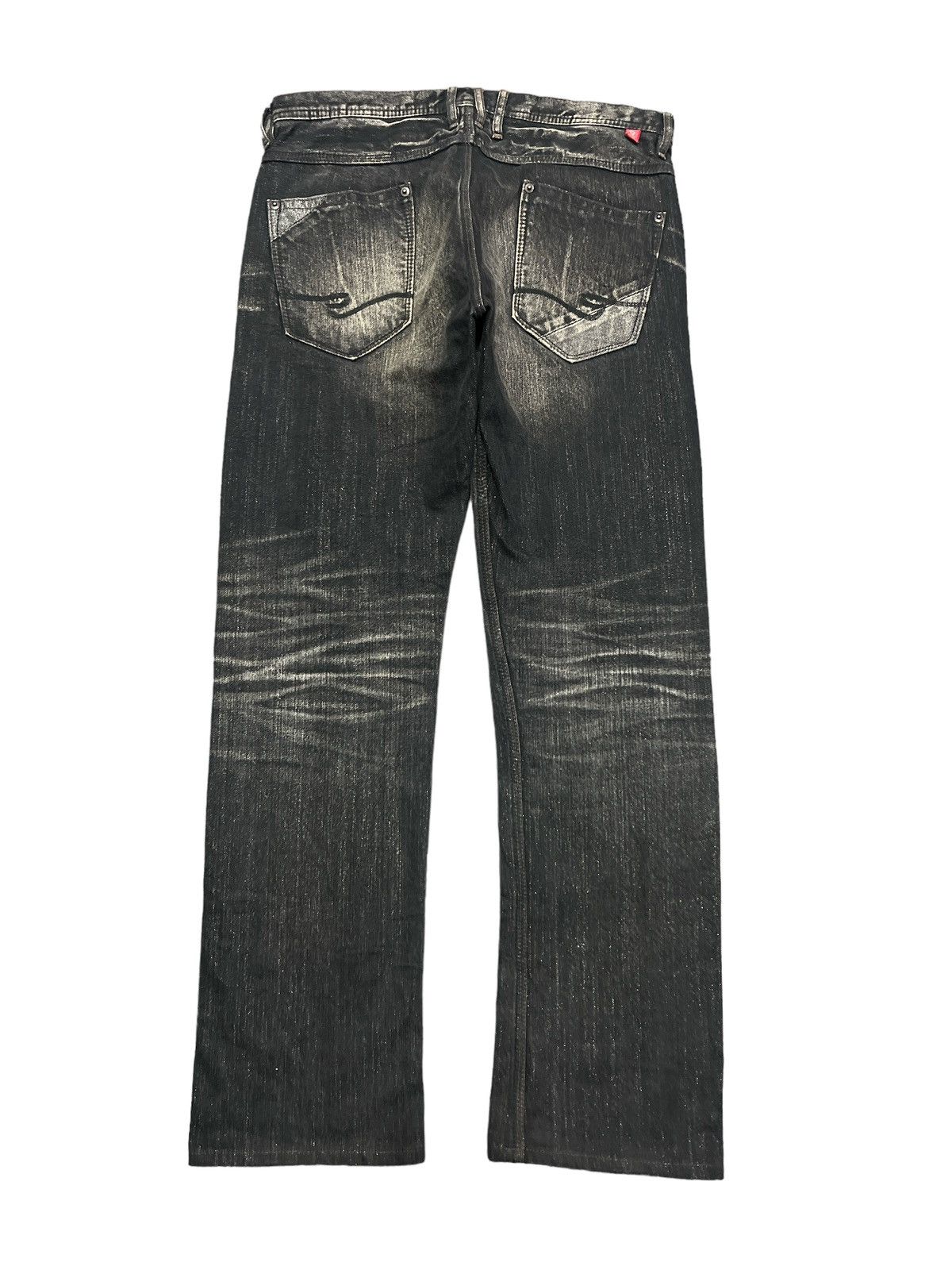 Japanese Brand × Vintage FIRE BLACK FADED DISTRESSED DENIM PANT Size US 32 / EU 48 - 6 Thumbnail
