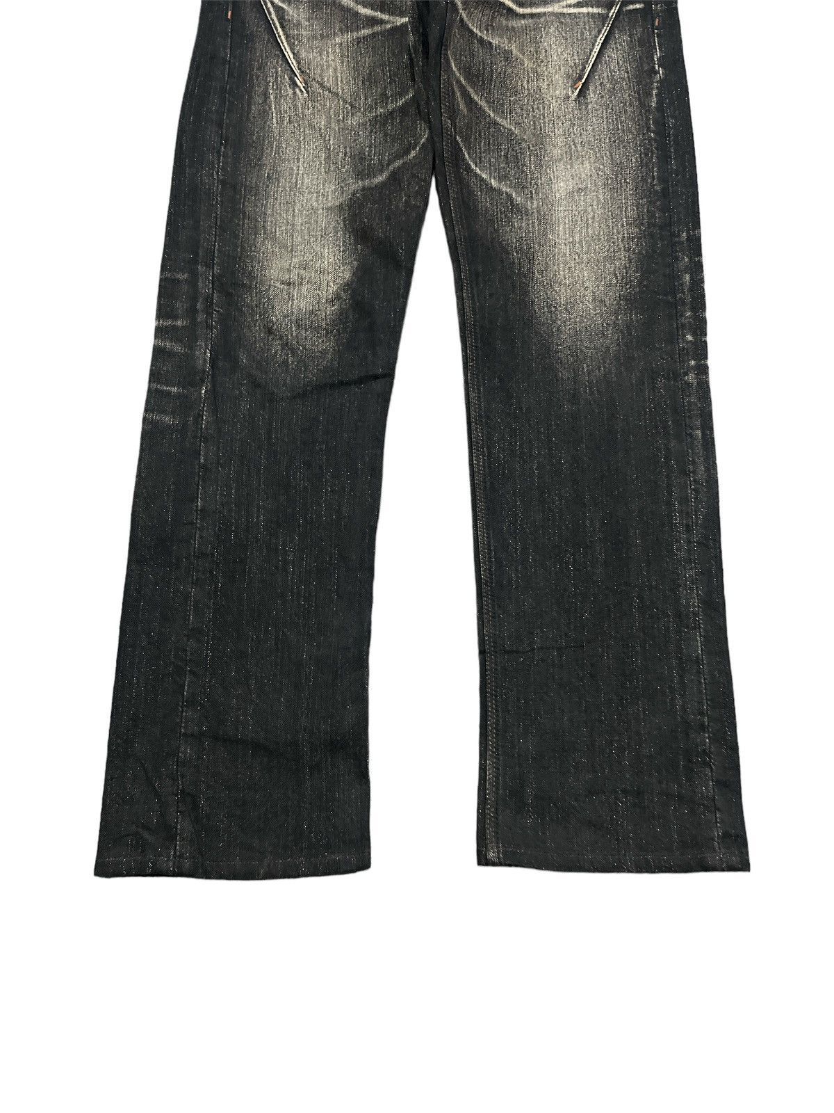 Japanese Brand × Vintage FIRE BLACK FADED DISTRESSED DENIM PANT Size US 32 / EU 48 - 3 Thumbnail