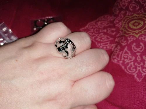 Handmade Irregular Hollow Ring Size ONE SIZE - 4 Thumbnail