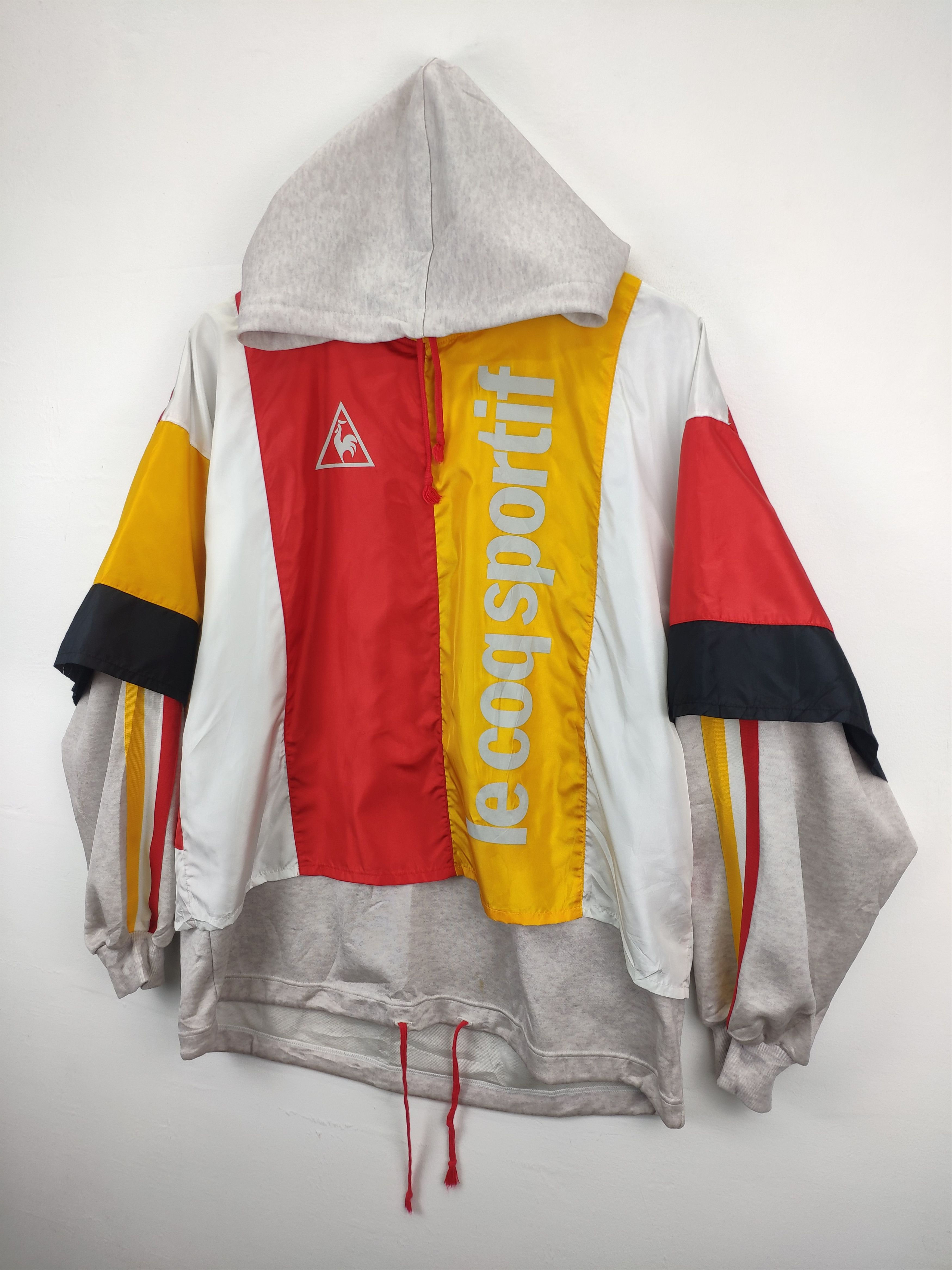 Japanese Brand × Le Coq Sportif × Vintage Vintage Le Coq Sportif Hoodie Big Logo Size US L / EU 52-54 / 3 - 6 Thumbnail