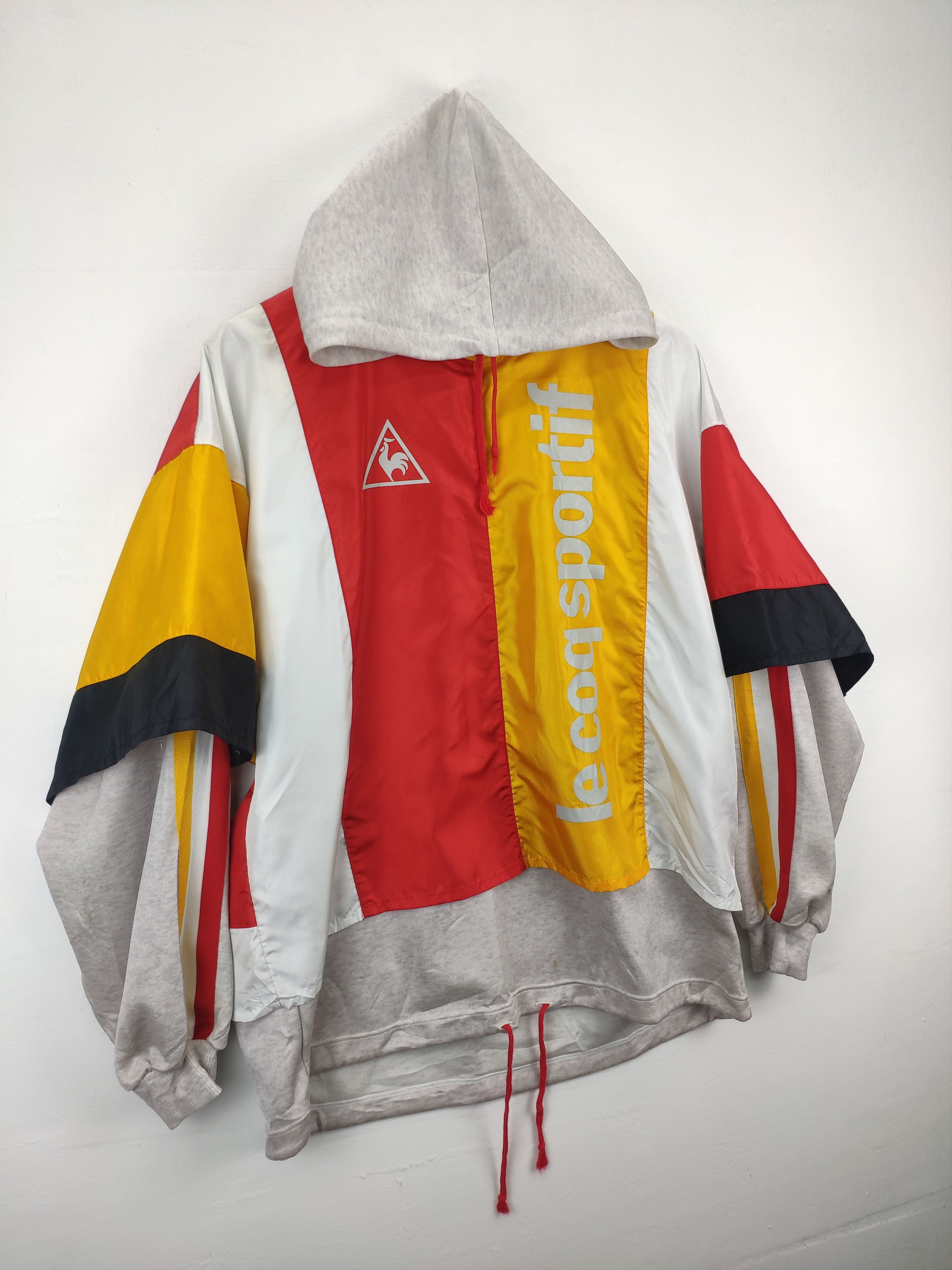 Japanese Brand × Le Coq Sportif × Vintage Vintage Le Coq Sportif Hoodie Big Logo Size US L / EU 52-54 / 3 - 7 Thumbnail