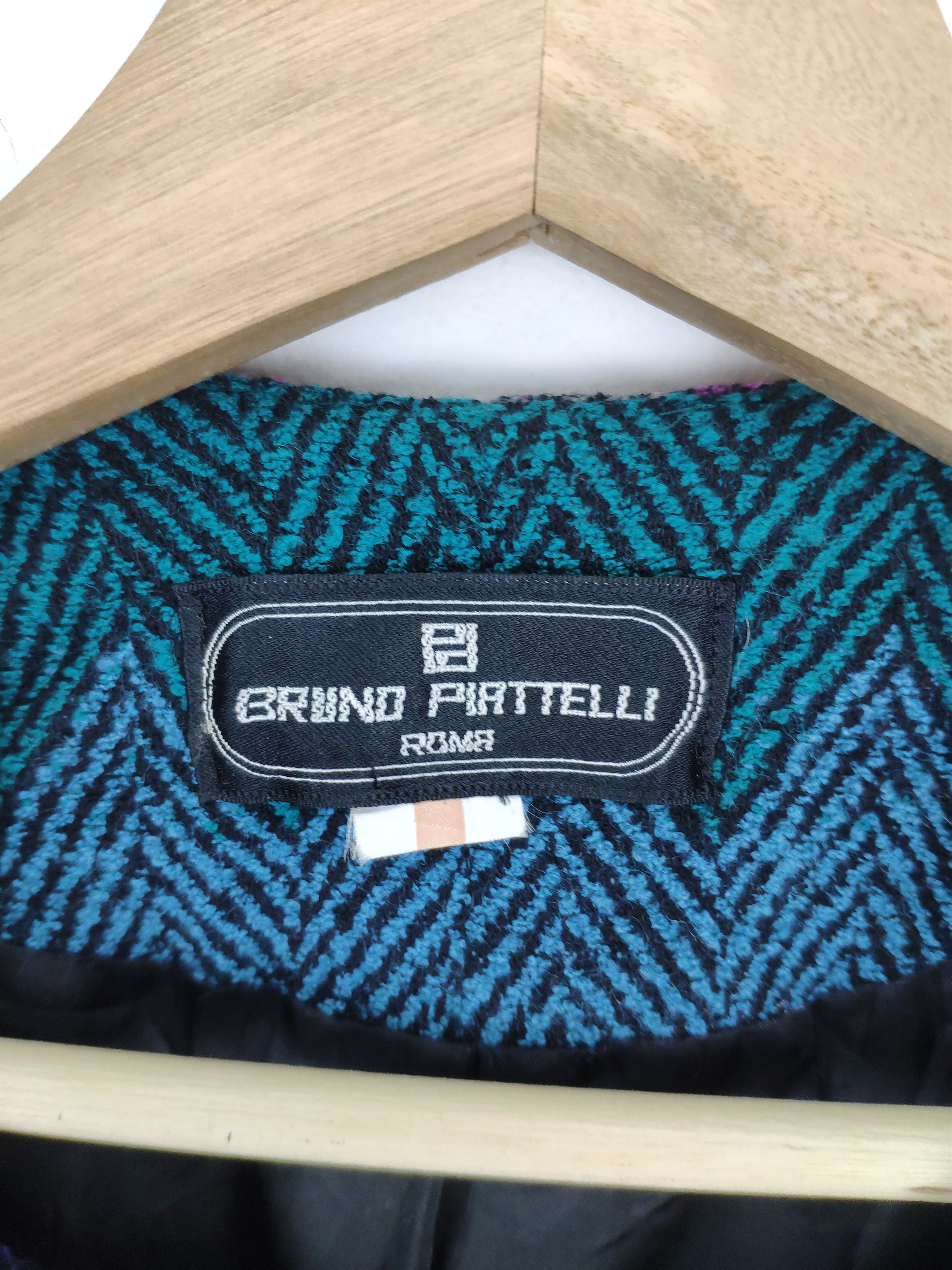 Bruno Piattelli × Vintage Vintage BRUNO PIATTELLI Wool Cardigan Rainbow Style Size M / US 6-8 / IT 42-44 - 9 Thumbnail