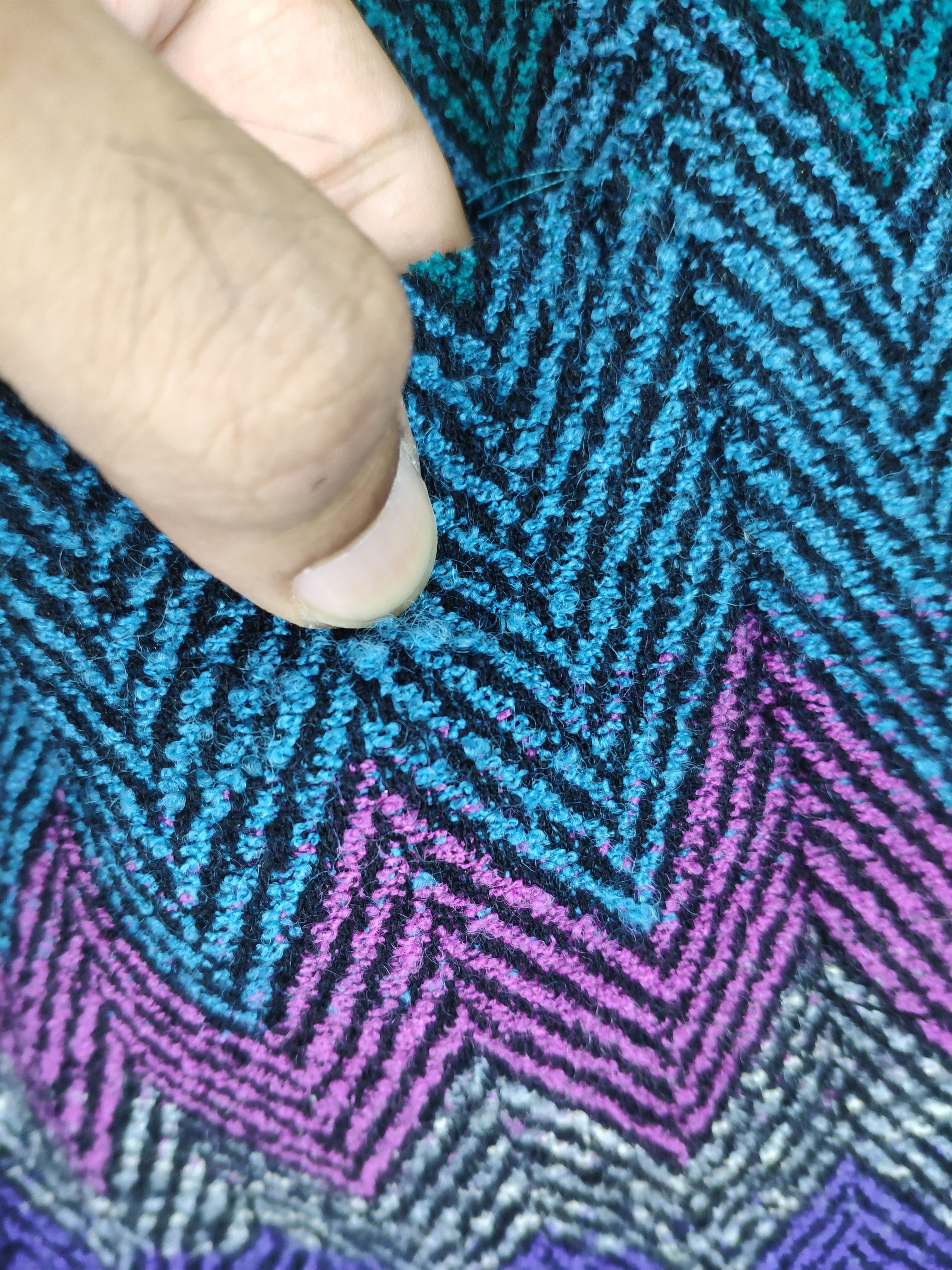 Bruno Piattelli × Vintage Vintage BRUNO PIATTELLI Wool Cardigan Rainbow Style Size M / US 6-8 / IT 42-44 - 8 Thumbnail