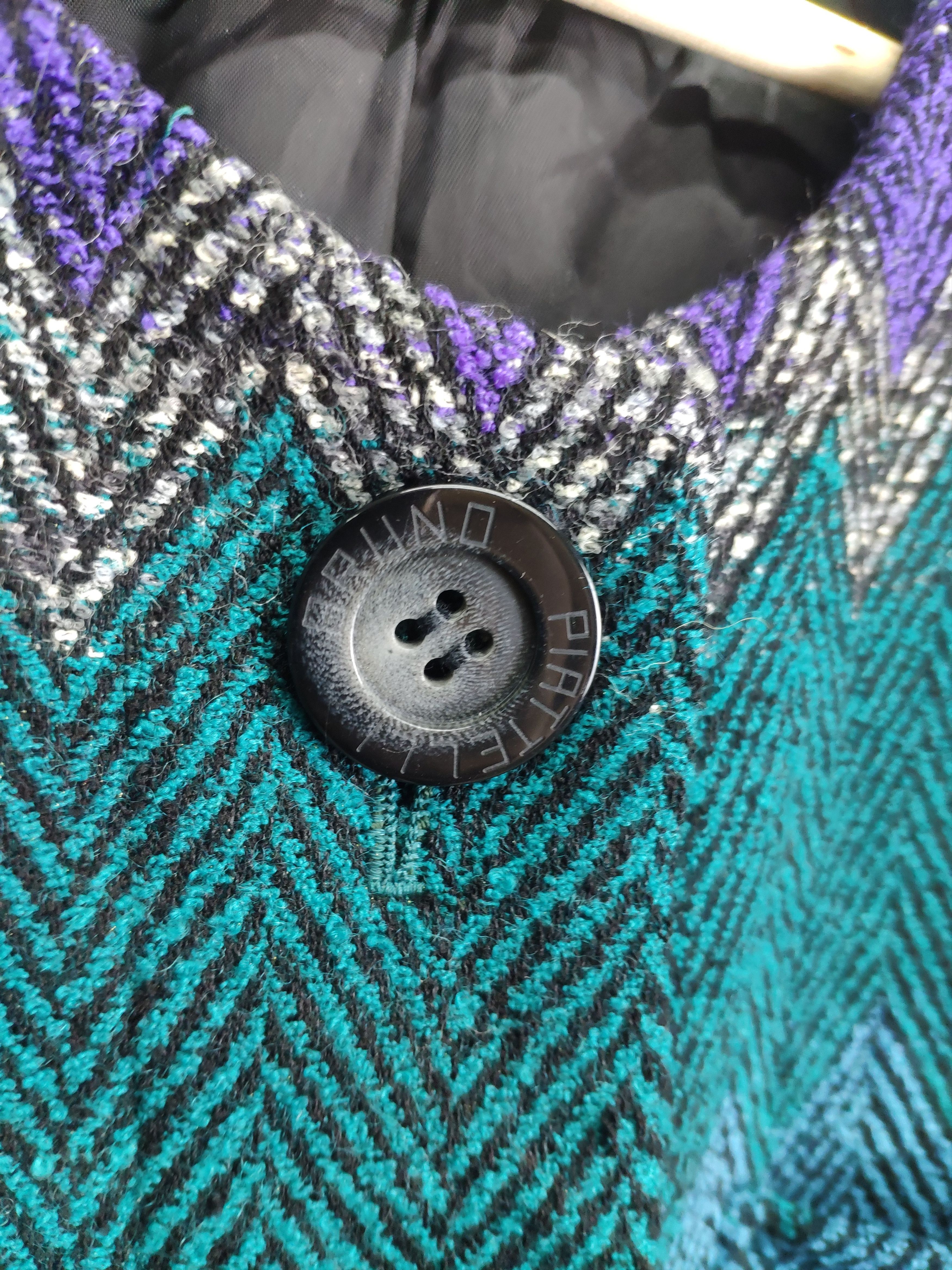 Bruno Piattelli × Vintage Vintage BRUNO PIATTELLI Wool Cardigan Rainbow Style Size M / US 6-8 / IT 42-44 - 6 Thumbnail