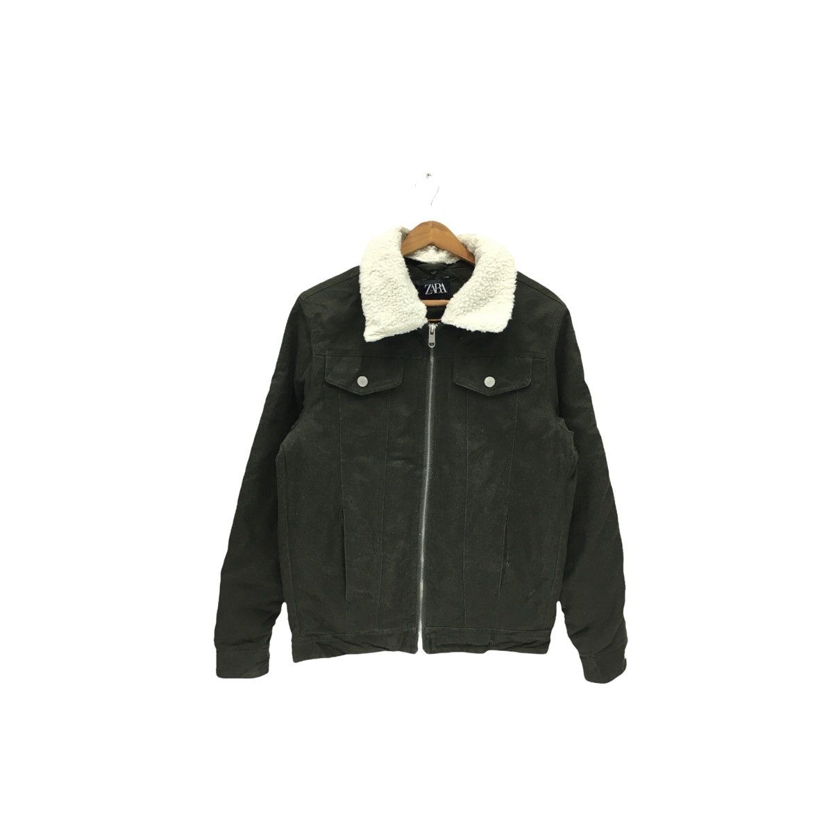 Seditionaries × Zara Vintage Zara Sherpa Collar Jacket Size US S / EU 44-46 / 1 - 1 Thumbnail