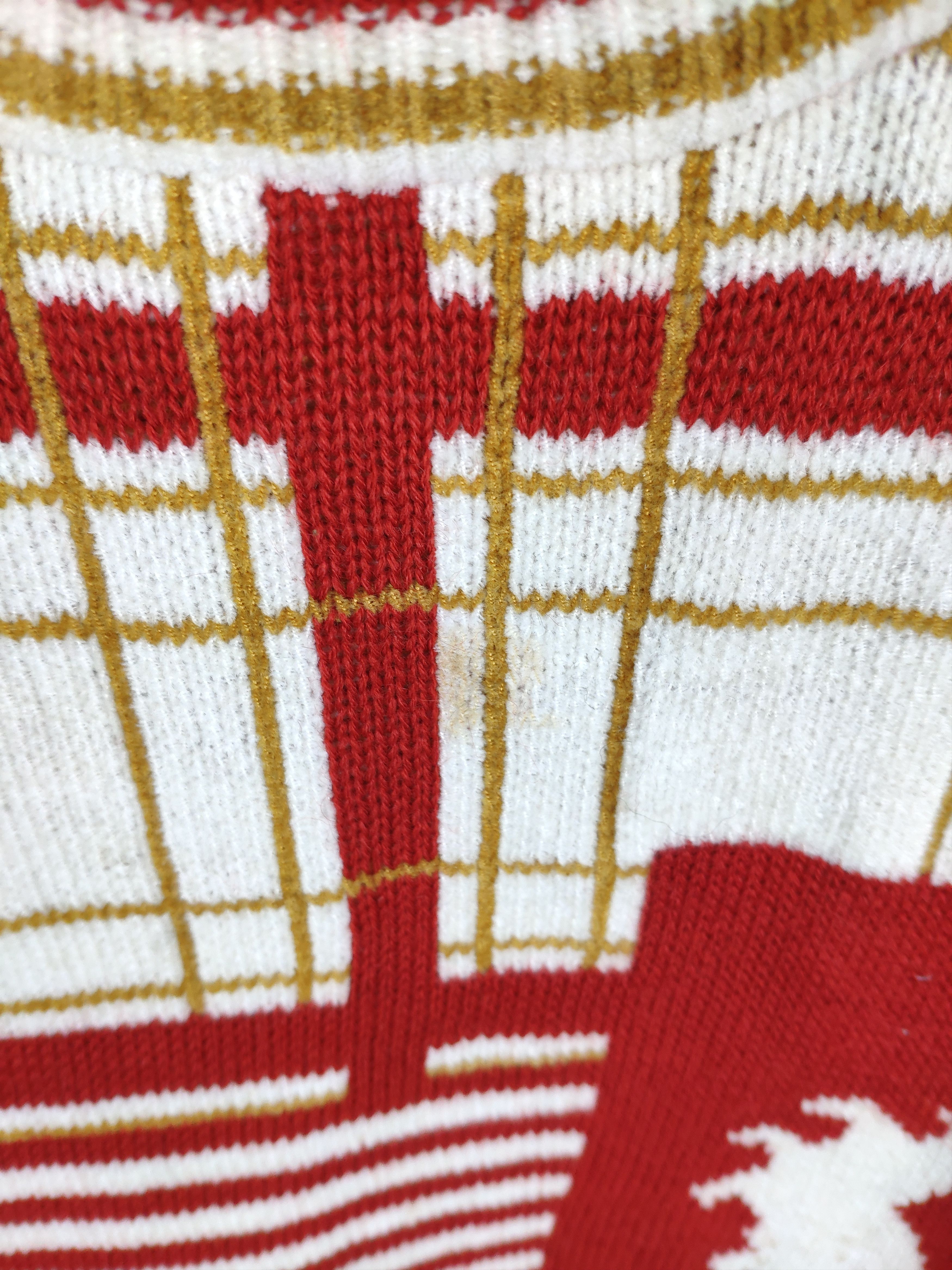 Aran Isles Knitwear × Japanese Brand Steal 💥 Vintage Wool Knit Sweater Rome Empire Motif Size US L / EU 52-54 / 3 - 6 Thumbnail