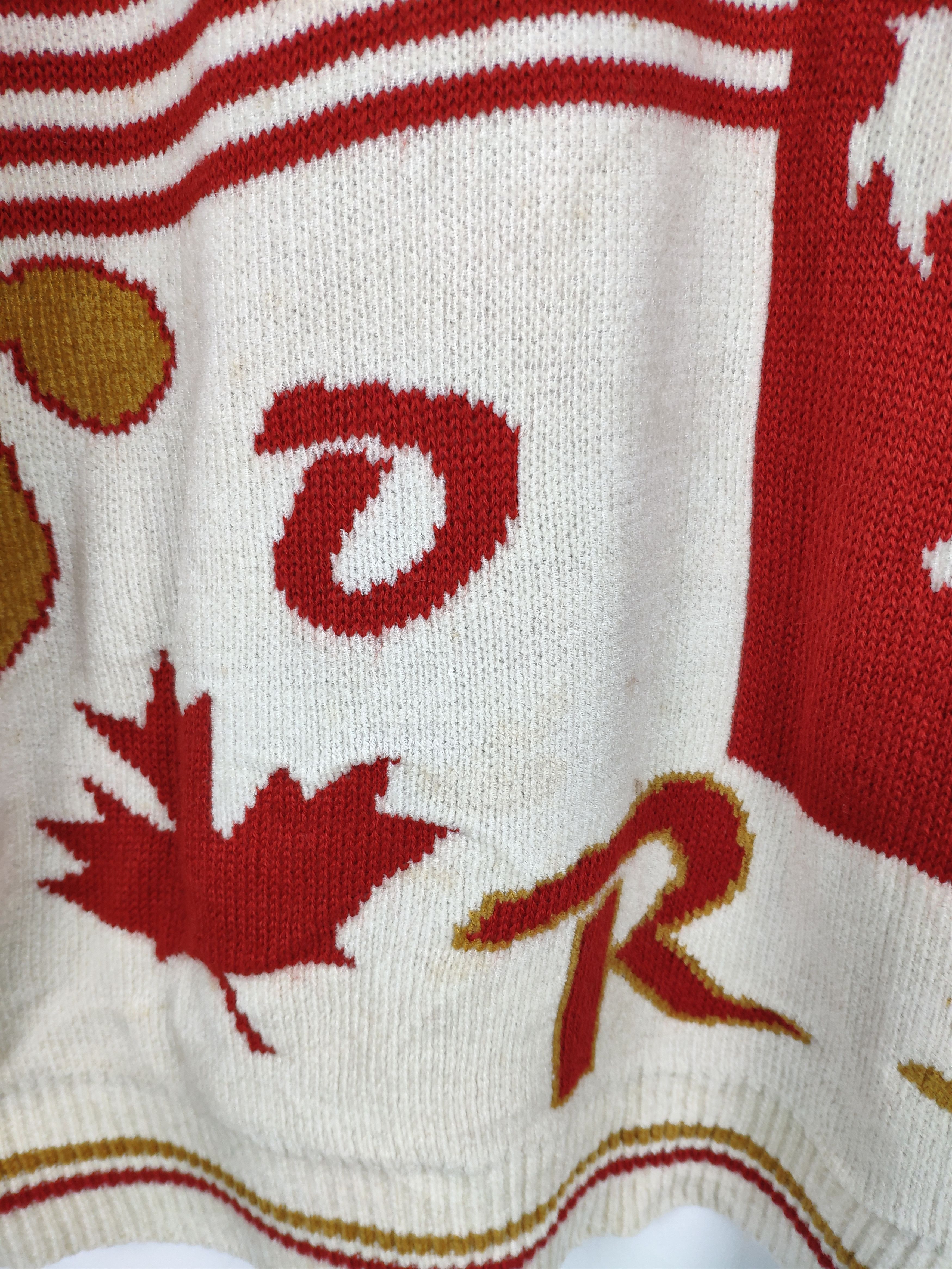 Aran Isles Knitwear × Japanese Brand Steal 💥 Vintage Wool Knit Sweater Rome Empire Motif Size US L / EU 52-54 / 3 - 2 Thumbnail