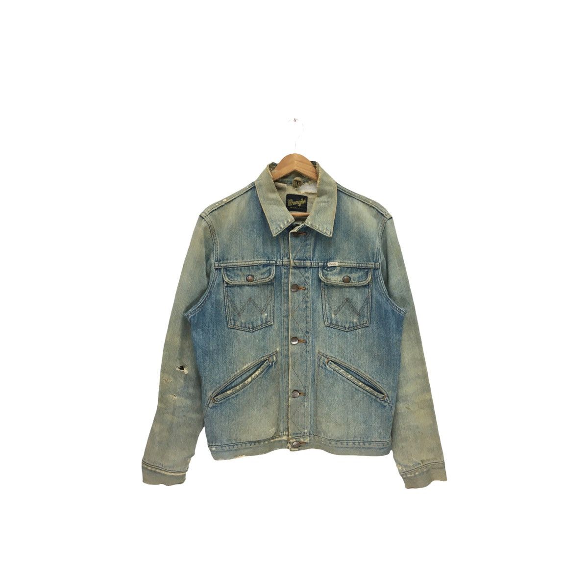 Vintage Distressed Wrangler Denim Jacket