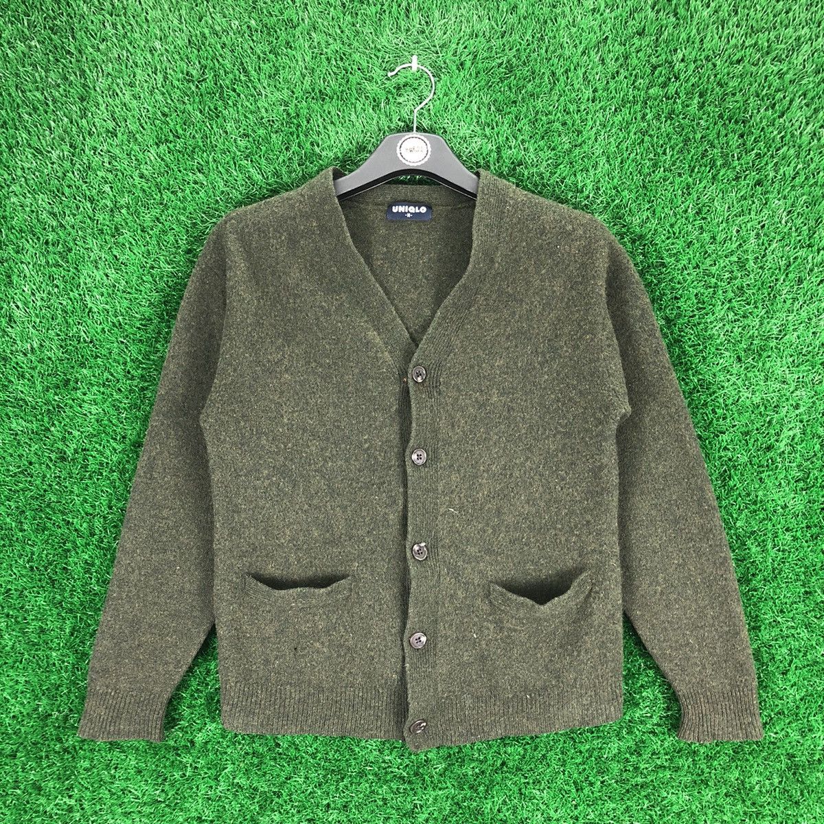 Uniqlo Vintage 90's Uniqlo Wool Cardigan Button up Size XXS / US 00 / IT 34 - 1 Thumbnail