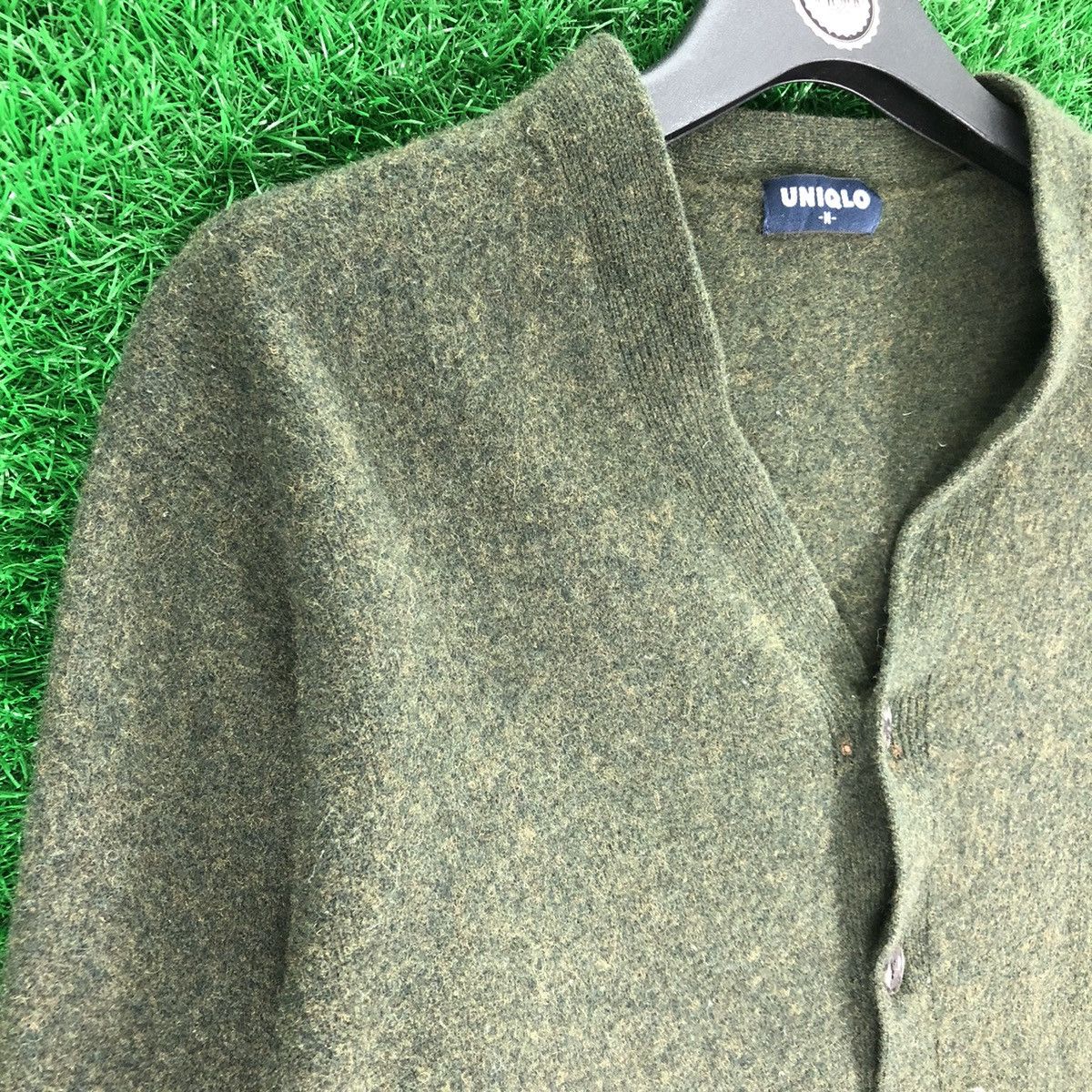 Uniqlo Vintage 90's Uniqlo Wool Cardigan Button up Size XXS / US 00 / IT 34 - 2 Thumbnail